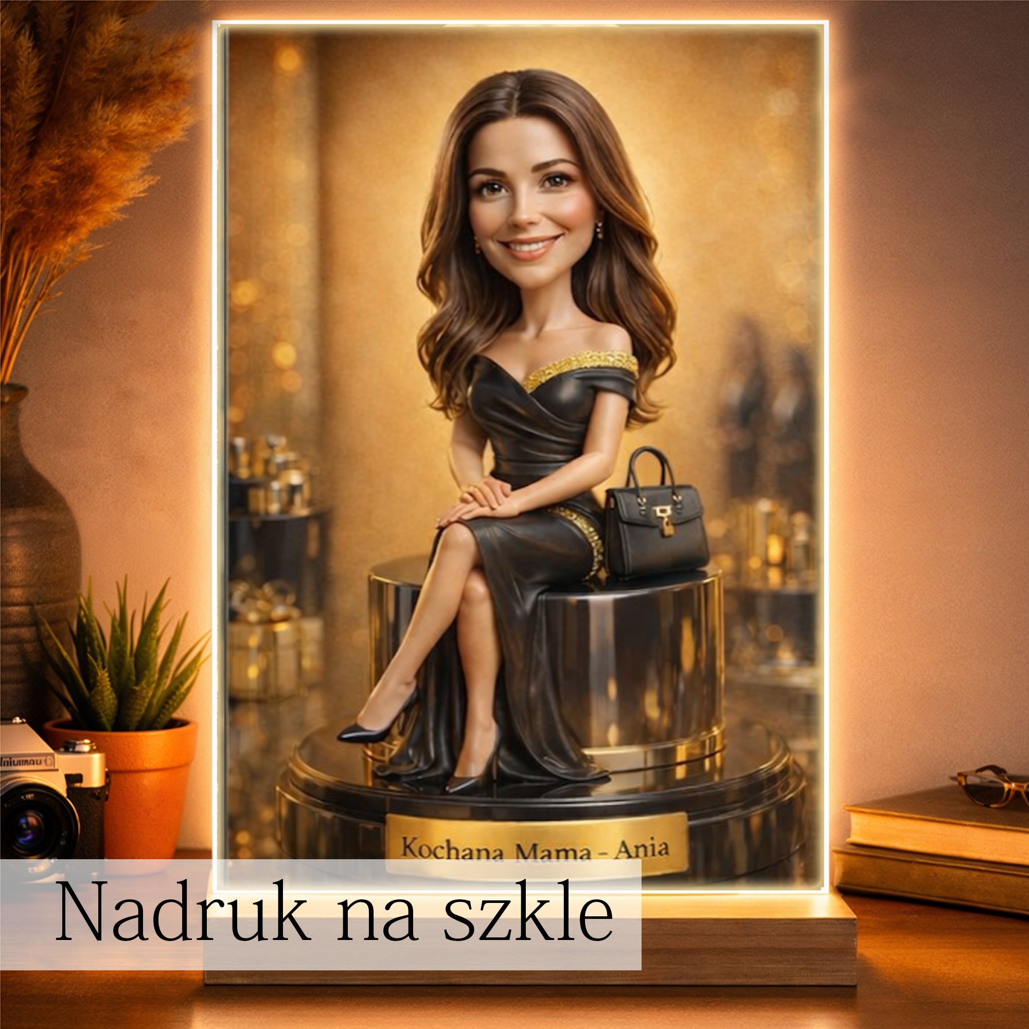 obraz kobiety sukcesu ze zdjęcia stylowy i nowoczesny prezent