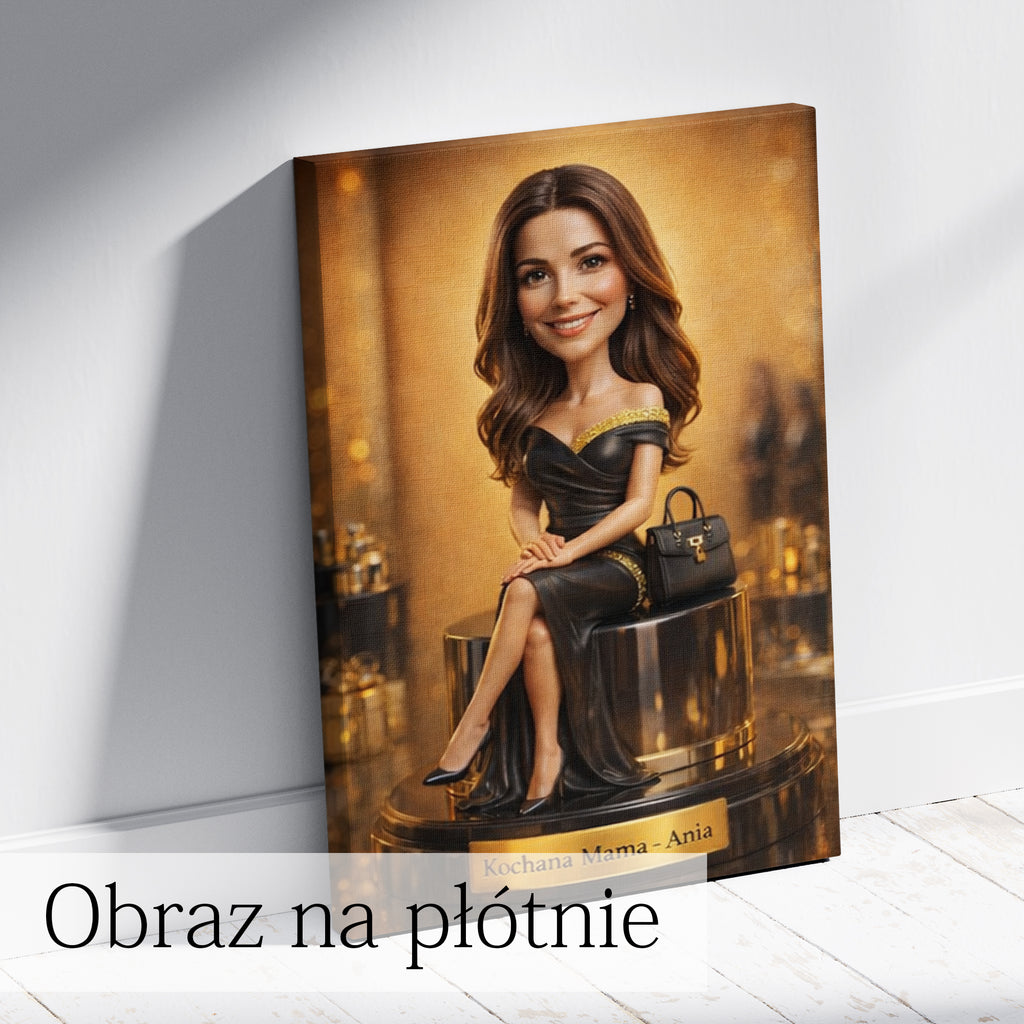 personalizowany portret biznes woman prezent który robi wrażenie