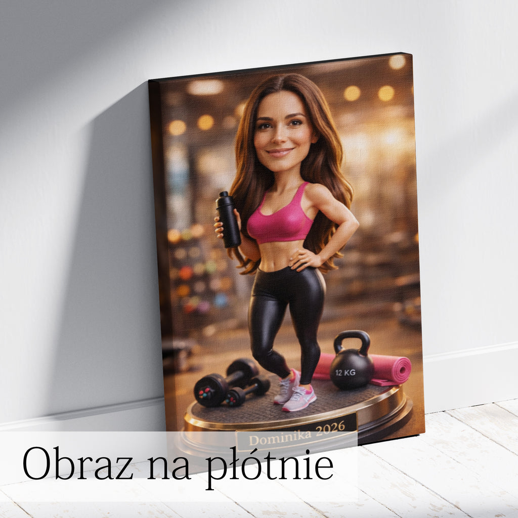 nie uwierzysz jak wygląda w tej wersji fitness karykatura