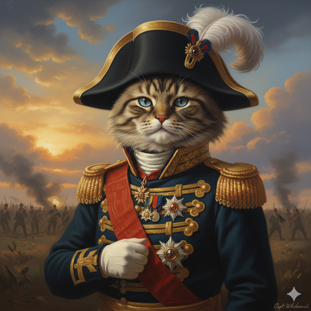 Królewski portret Twojego Kota - Wydruk