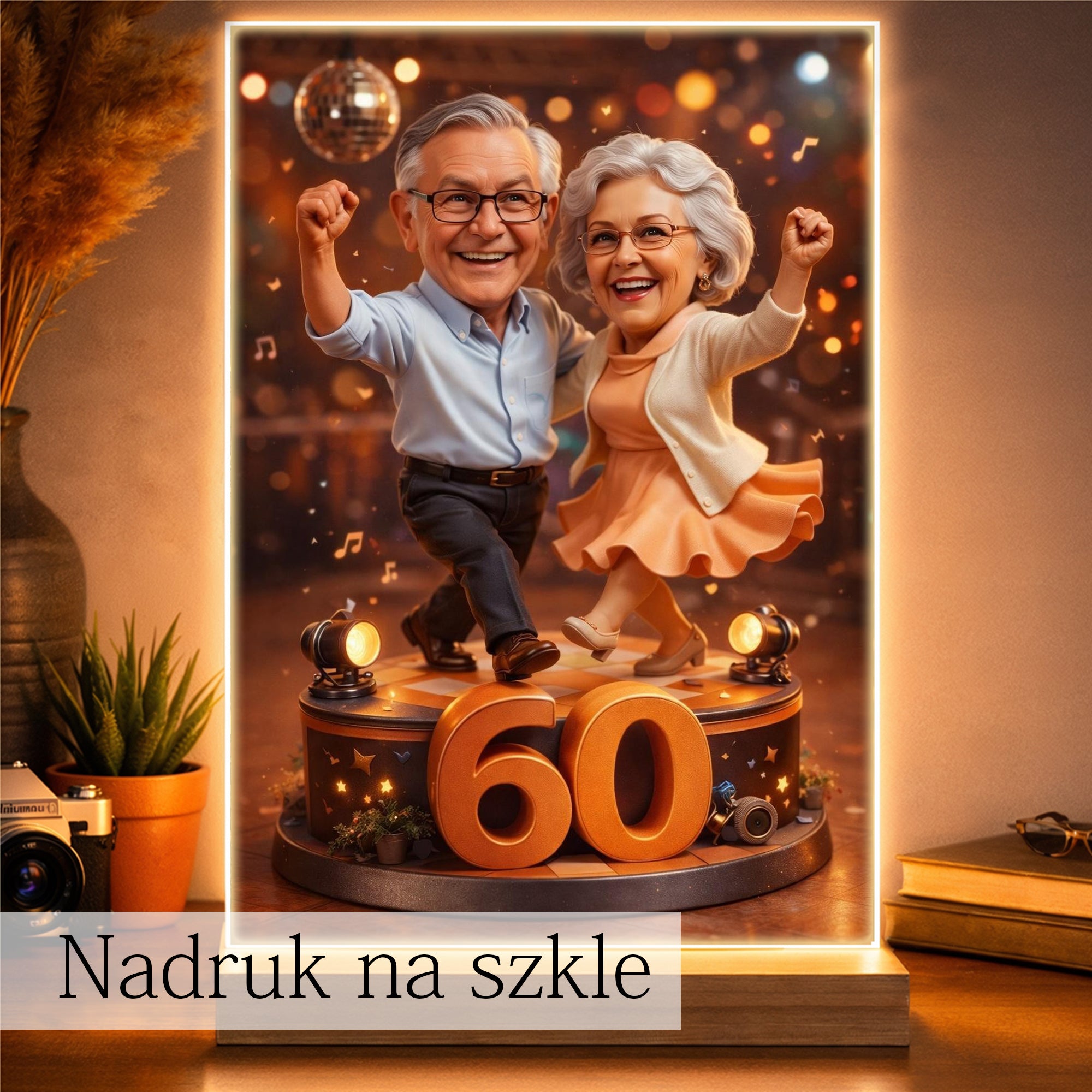 personalizowana karykatura dziadków – prezent na rocznicę lub święta