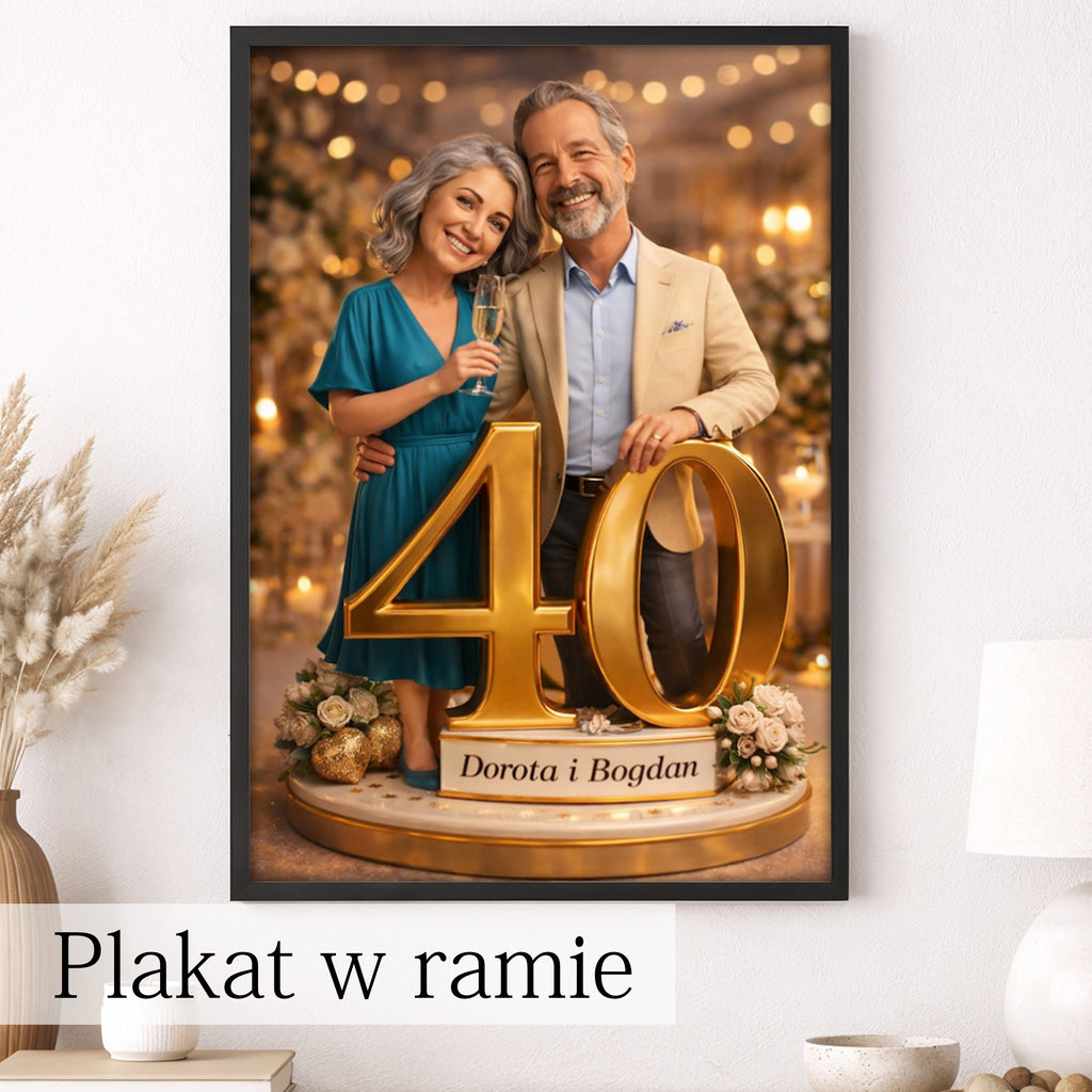 prezent który wywołuje łzy szczęścia karykatura rocznicowa