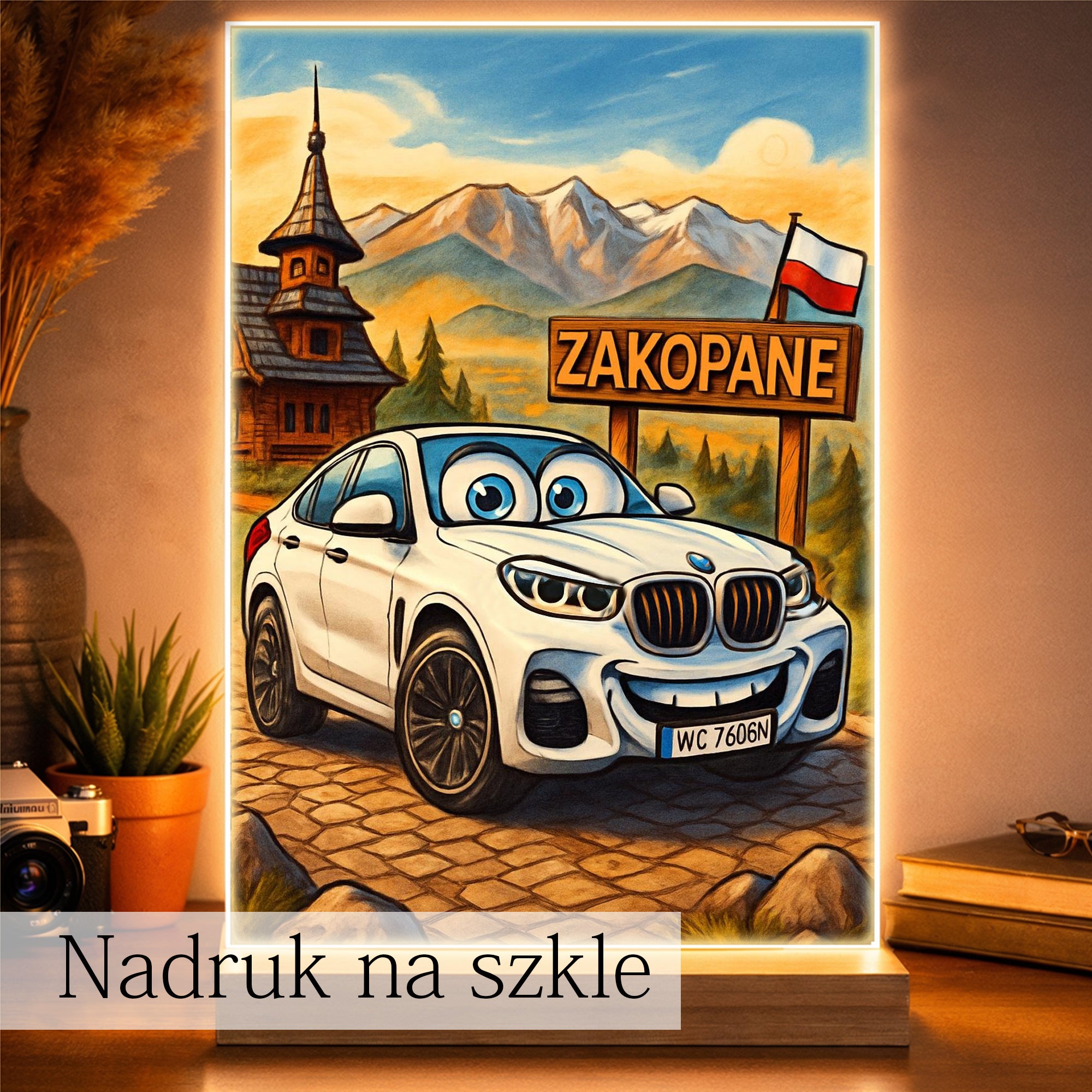 zobacz jak wygląda jego auto w wersji wow personalizowana karykatura