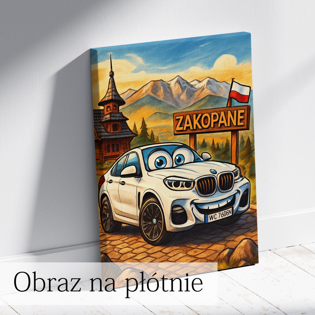 najlepszy prezent dla fana motoryzacji jego własny samochód w grafice