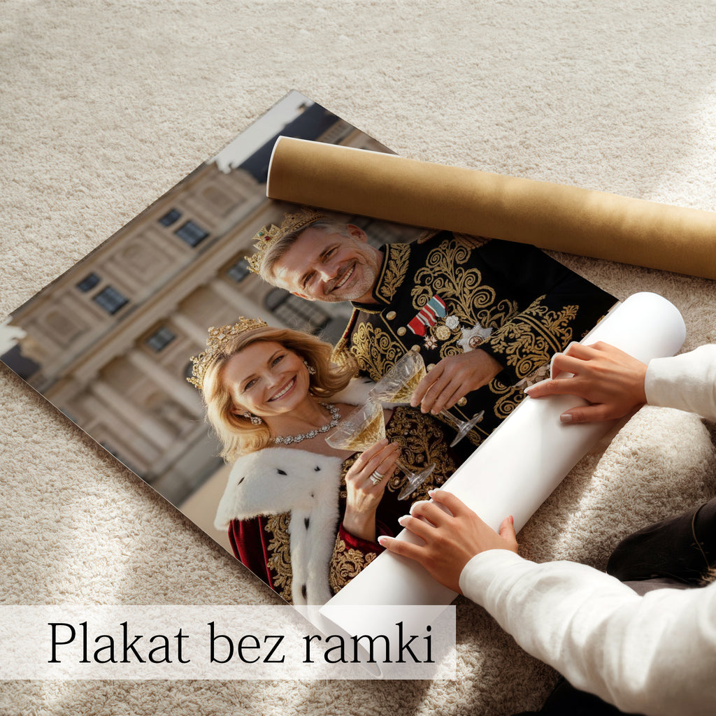 personalizowany obraz królewski dla rodziców wzruszający prezent