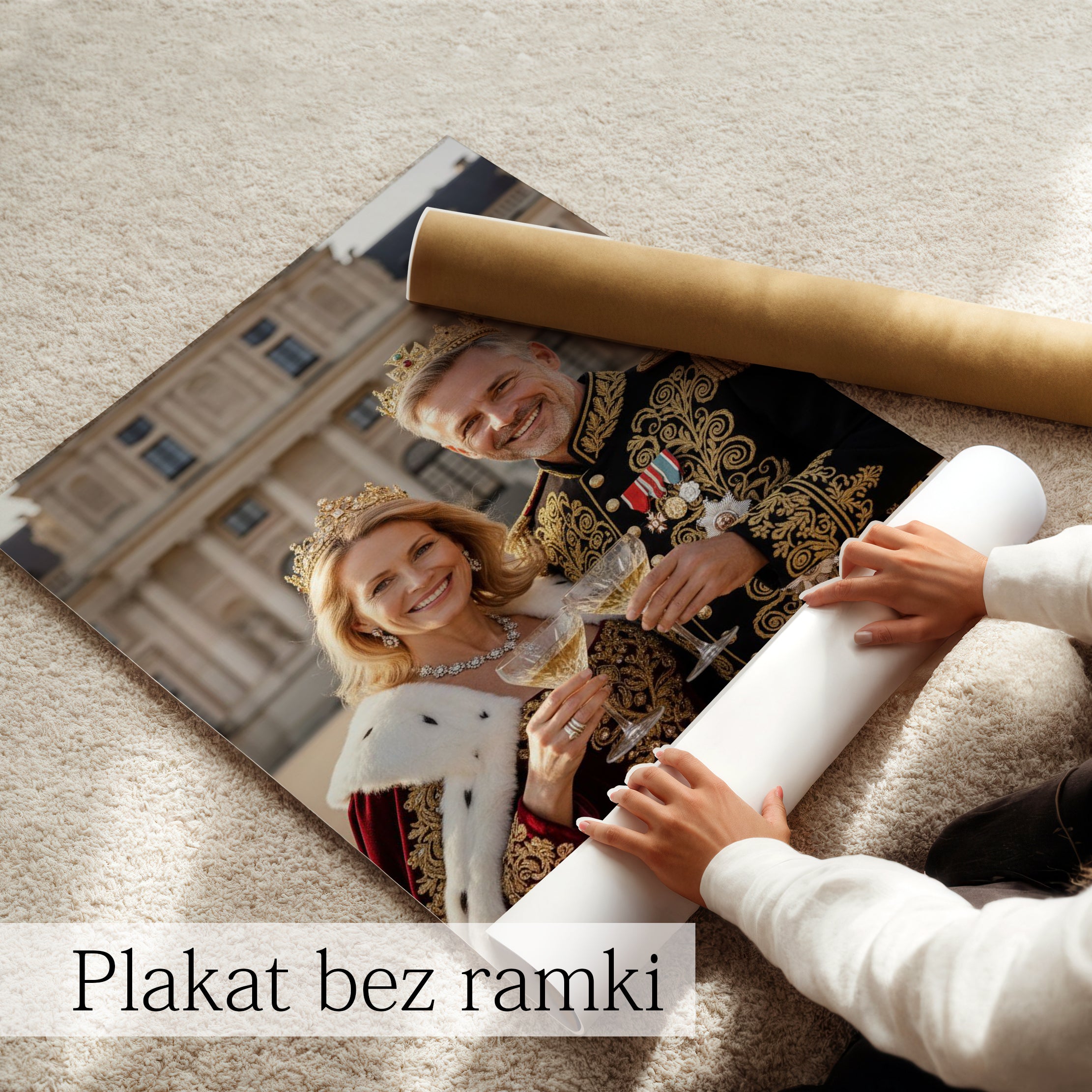 personalizowany obraz królewski dla rodziców wzruszający prezent