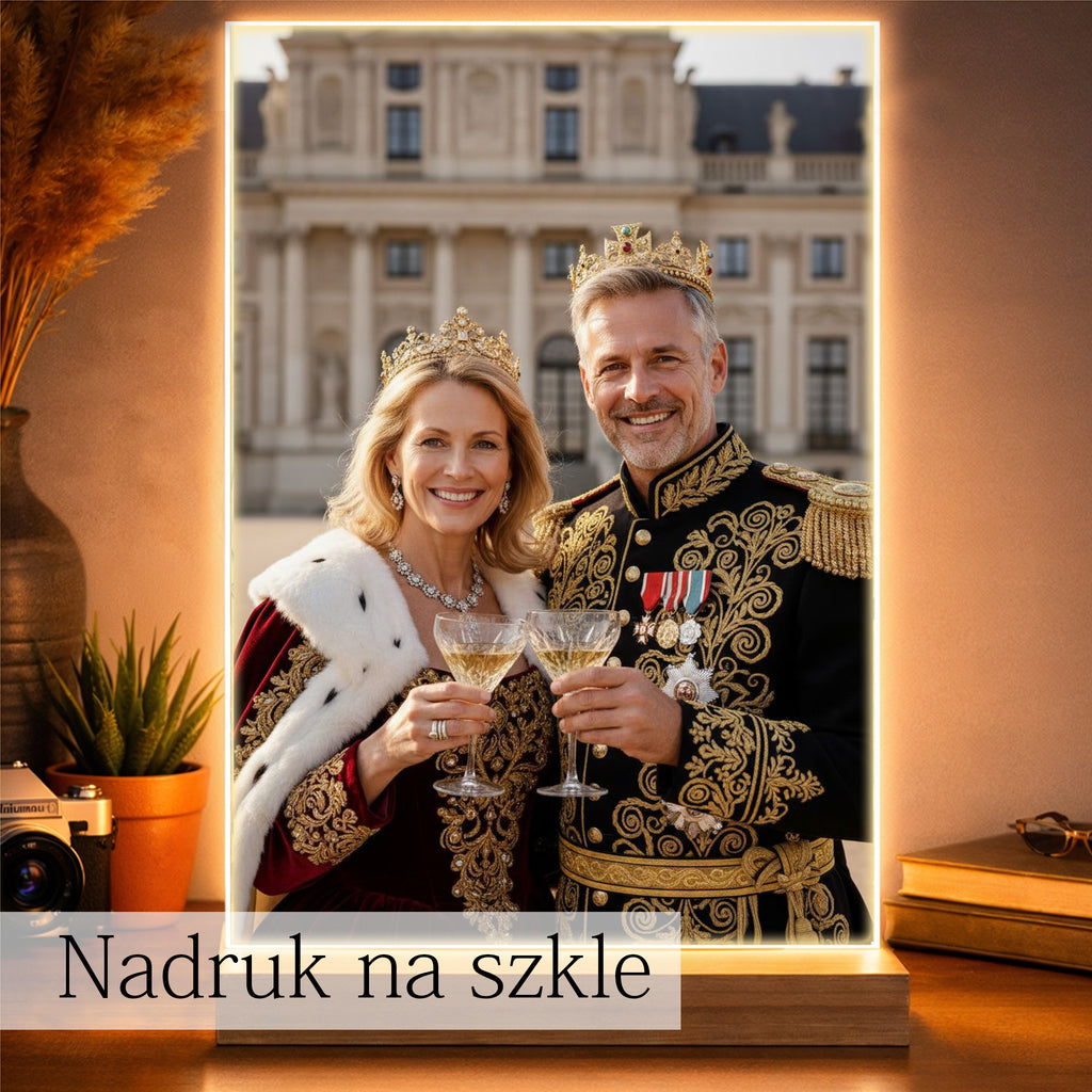 portret rodziców jako król i królowa wyjątkowa pamiątka