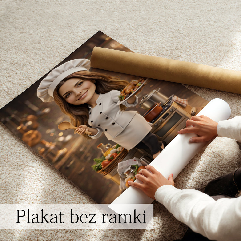 idealny prezent dla babci kucharki personalizowany obraz