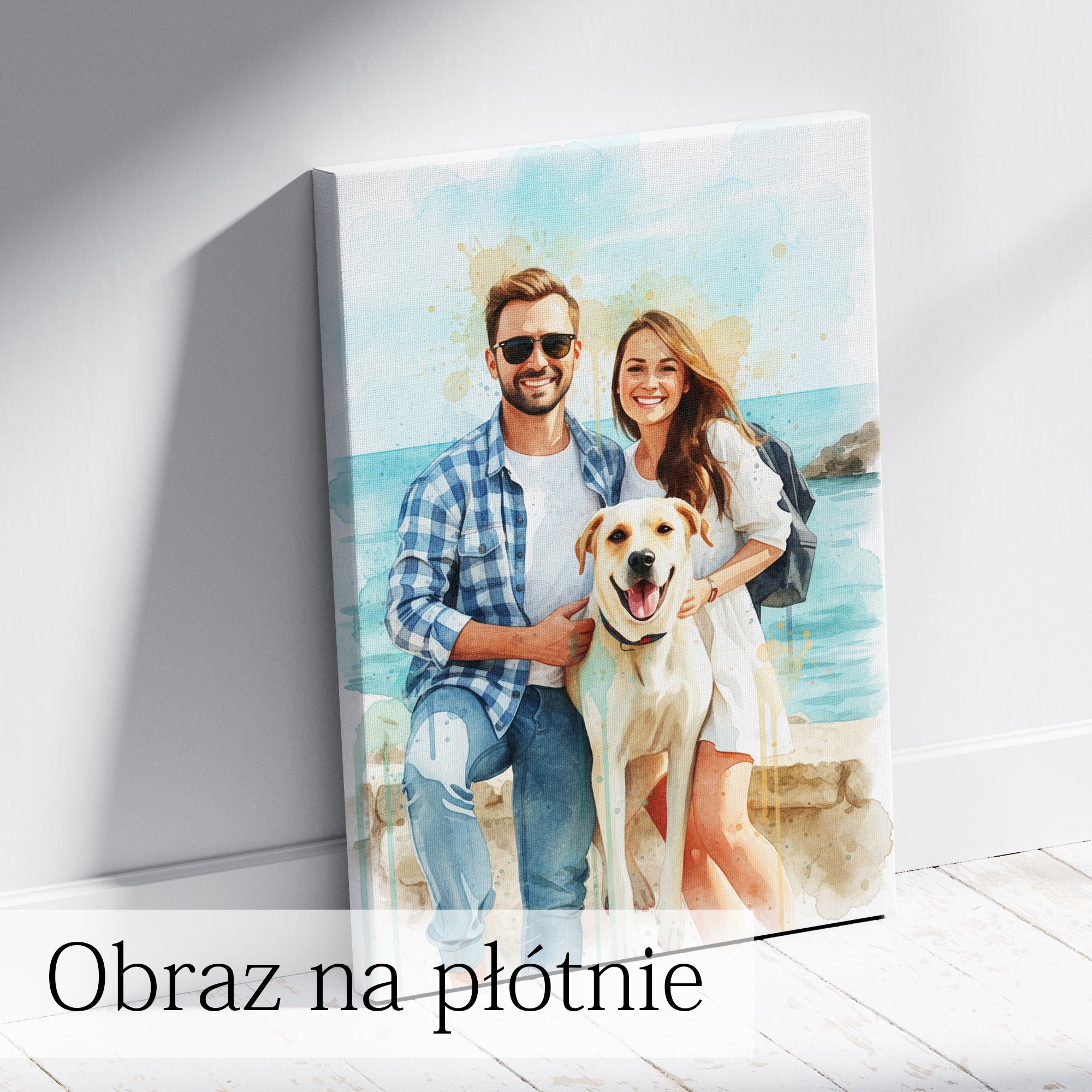 prezent ze zdjęcia obraz akwarelowy wyjątkowa pamiątka