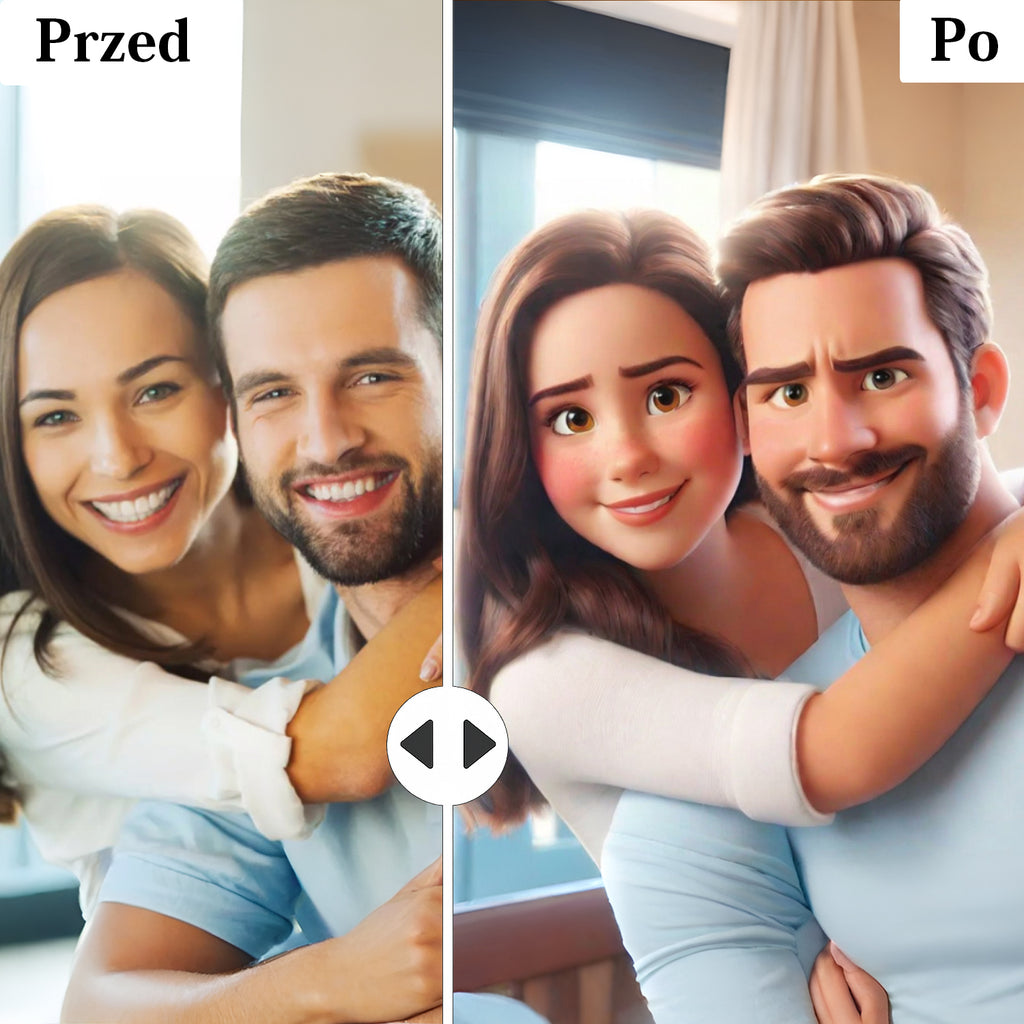 śmieszny obrazek kreskówkowy ze zdjęcia dla niego