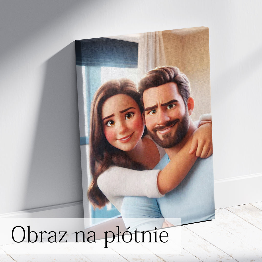 personalizowany plakat kreskówkowy z własnego zdjęcia