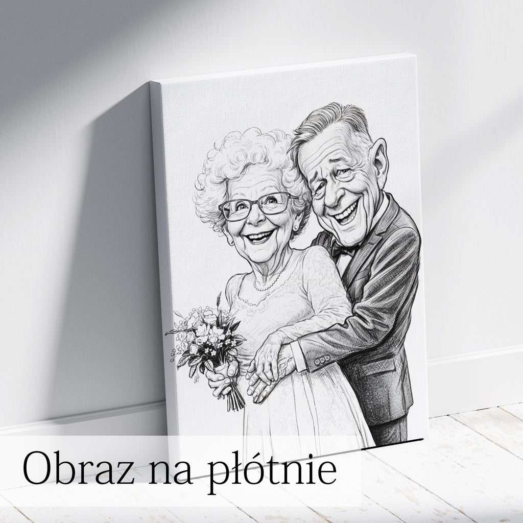 portret ołówkiem na podstawie zdjęcia prezent personalizowany
