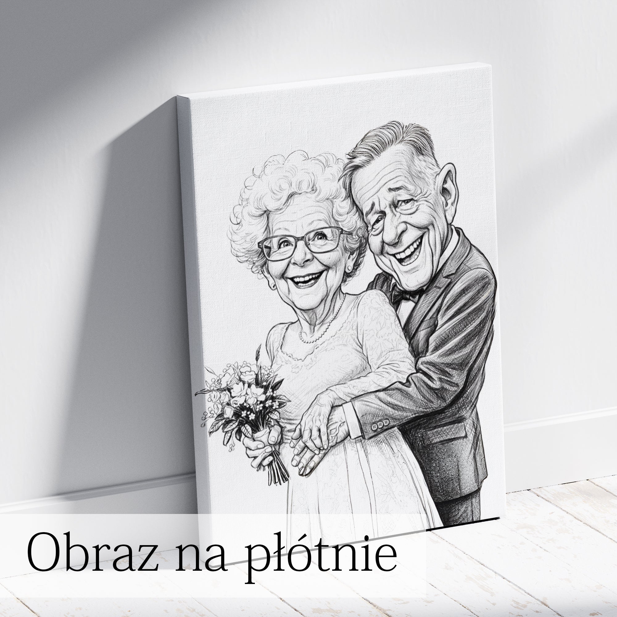portret ołówkiem na podstawie zdjęcia prezent personalizowany