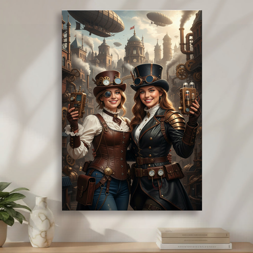 Obraz w stylu Steampunk - personalizowany z Twojego zdjęcia na prezent