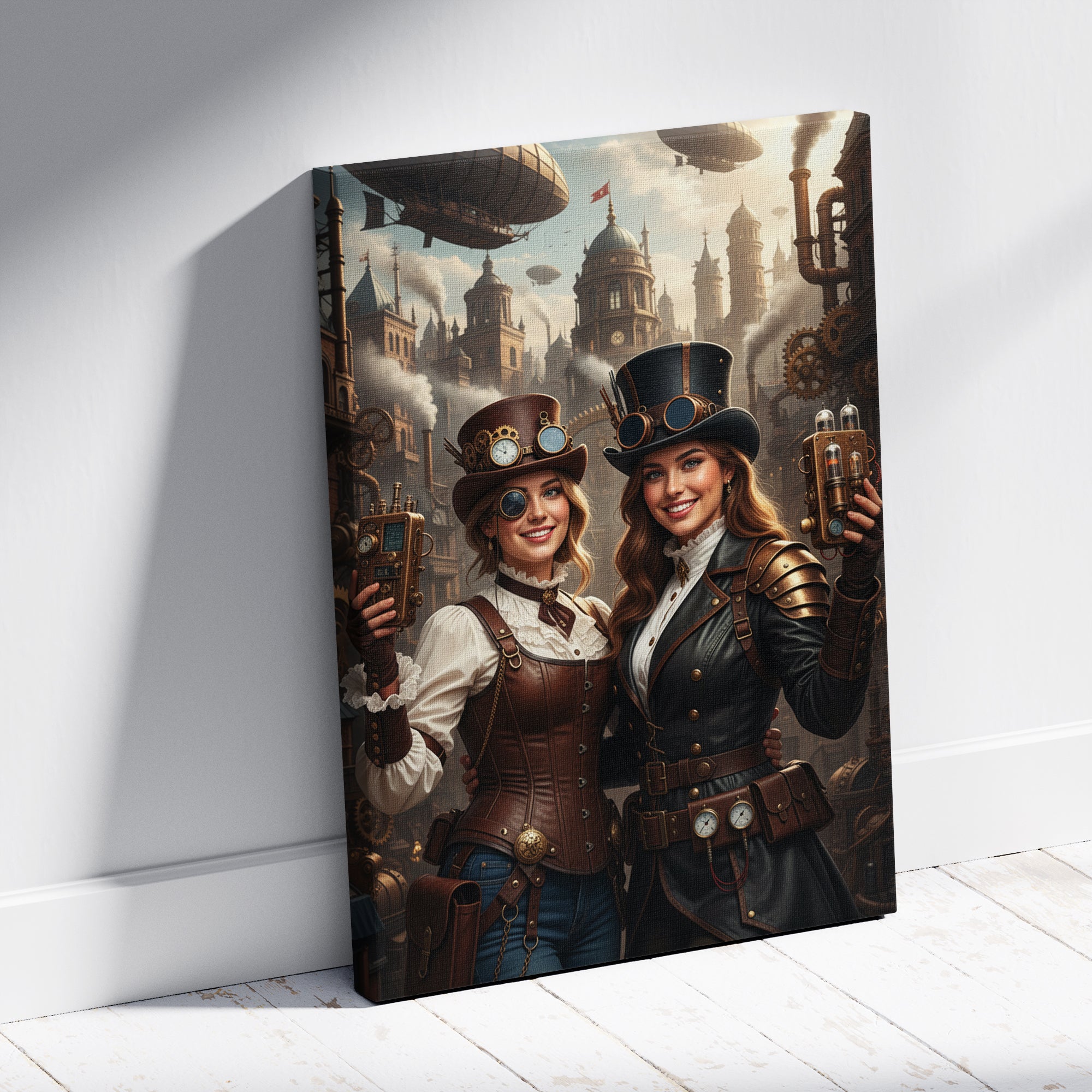 obraz steampunk personalizowany ze zdjęcia