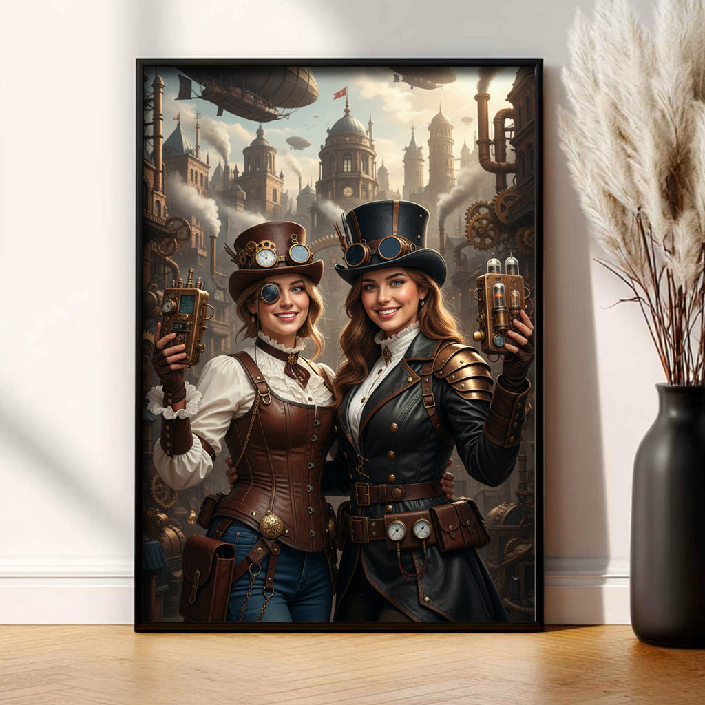 Obraz w stylu Steampunk - personalizowany z Twojego zdjęcia na prezent