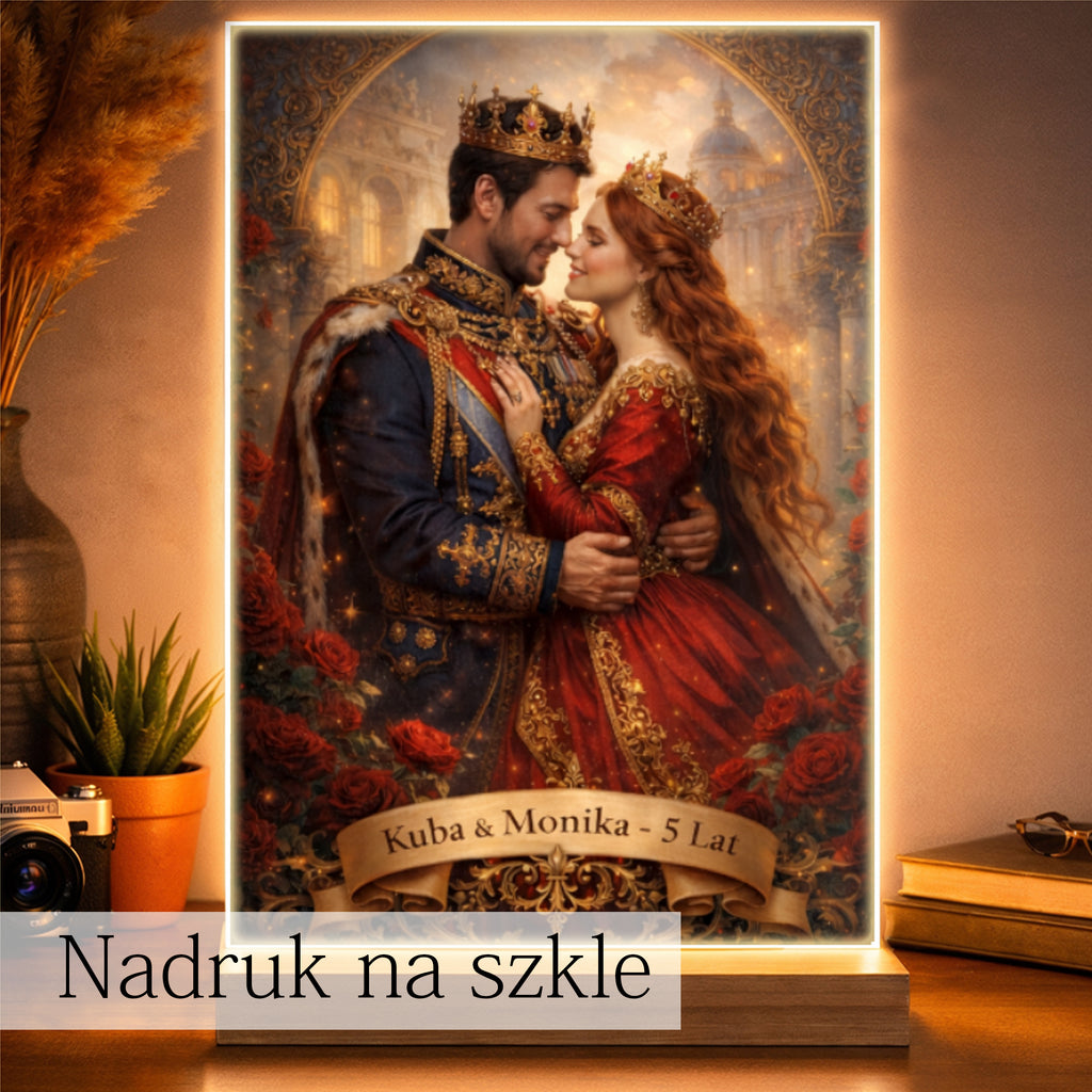 portret króla i królowej ze zdjęcia wyjątkowa pamiątka miłości