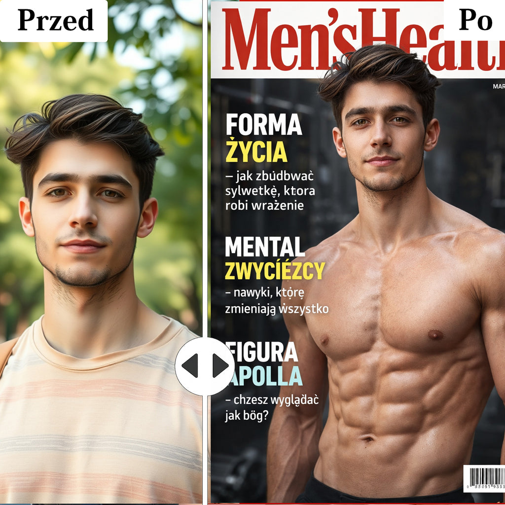 personalizowany plakat dla mężczyzny styl fitness premium