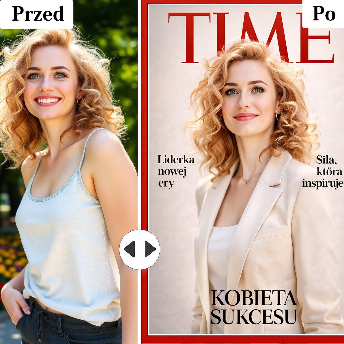 plakat na ścianę kobieta styl magazynu TIME
