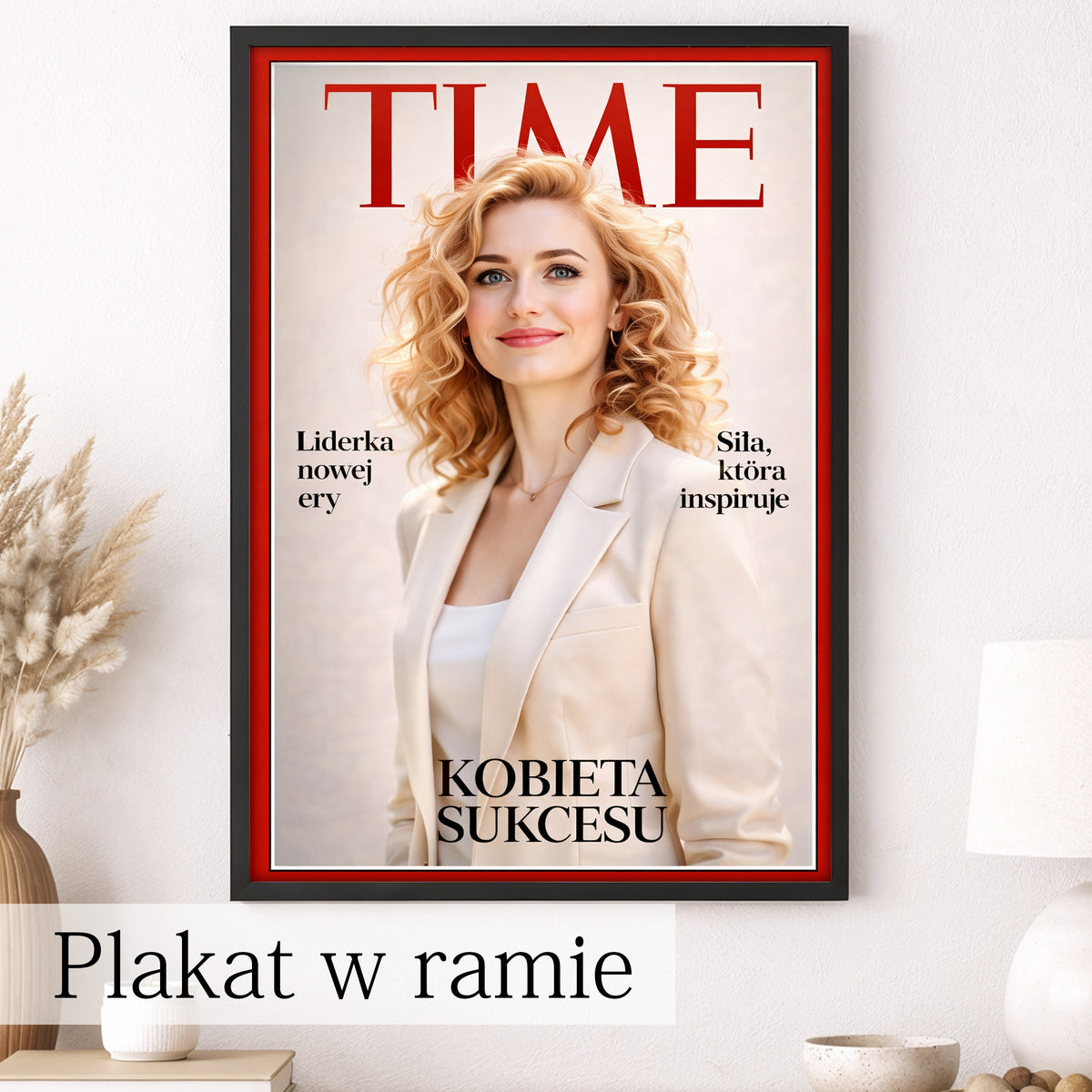portret kobiety jak okładka magazynu TIME prezent