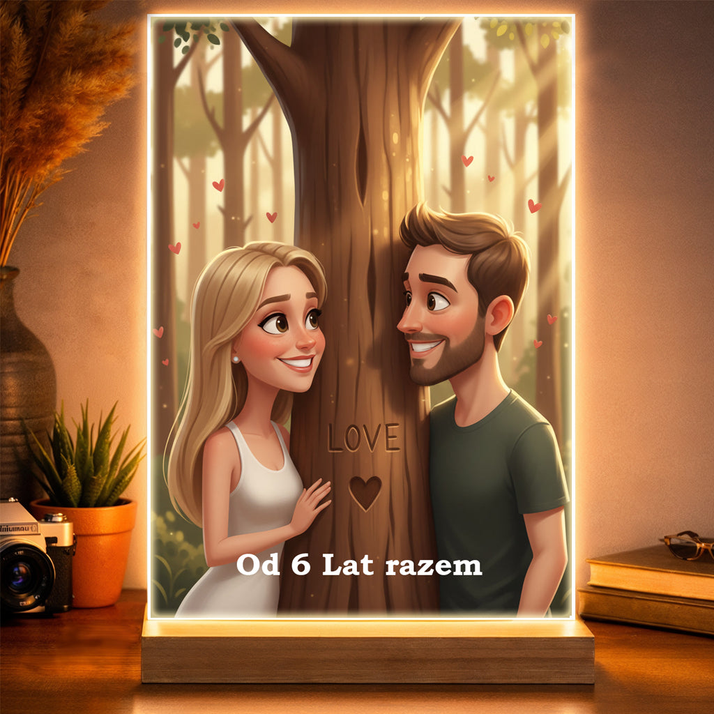 Obraz ze zdjęcia. Portret pary jak z bajki - Romantyczny prezent dla dwojga