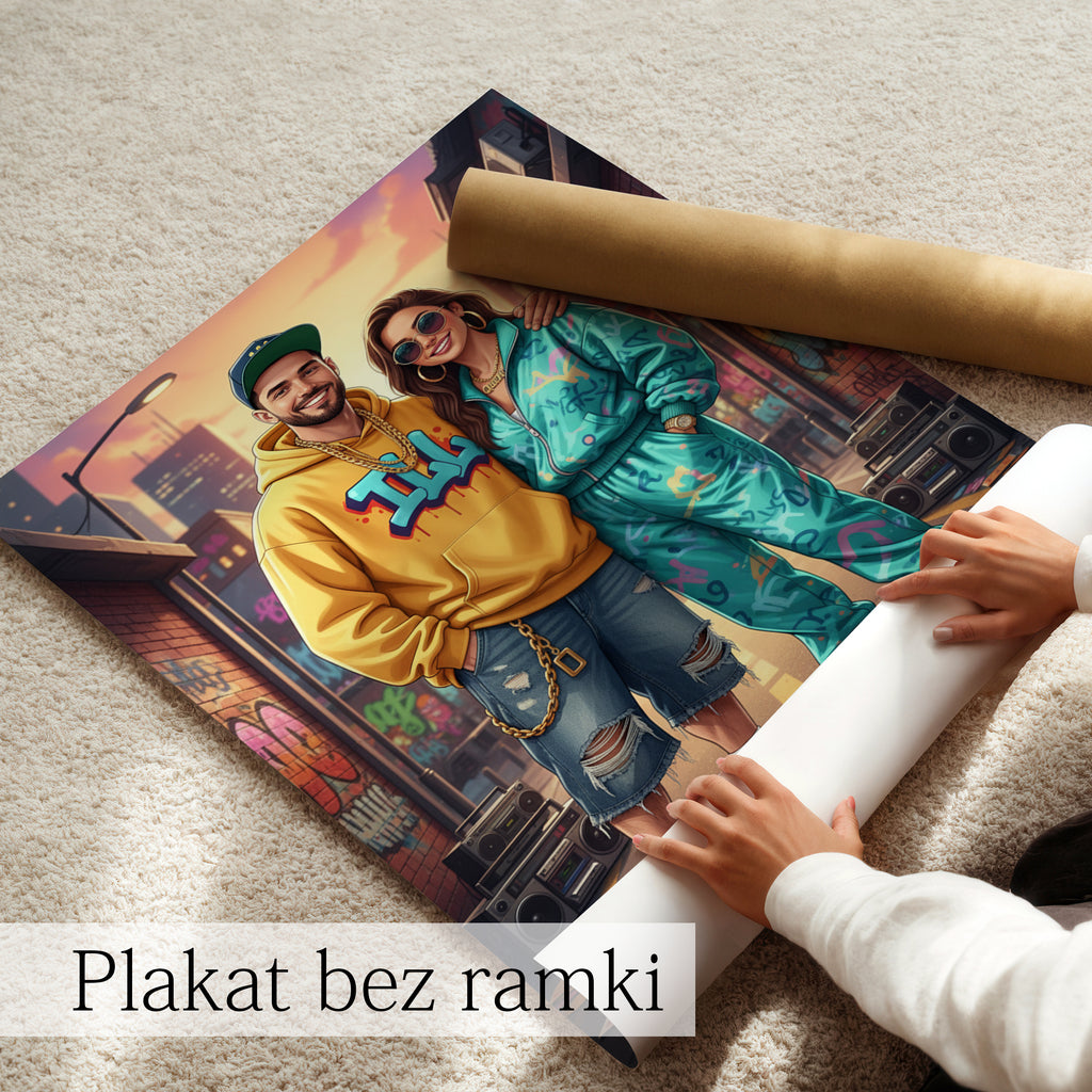 portret street style ze zdjęcia wyjątkowy prezent dla faceta
