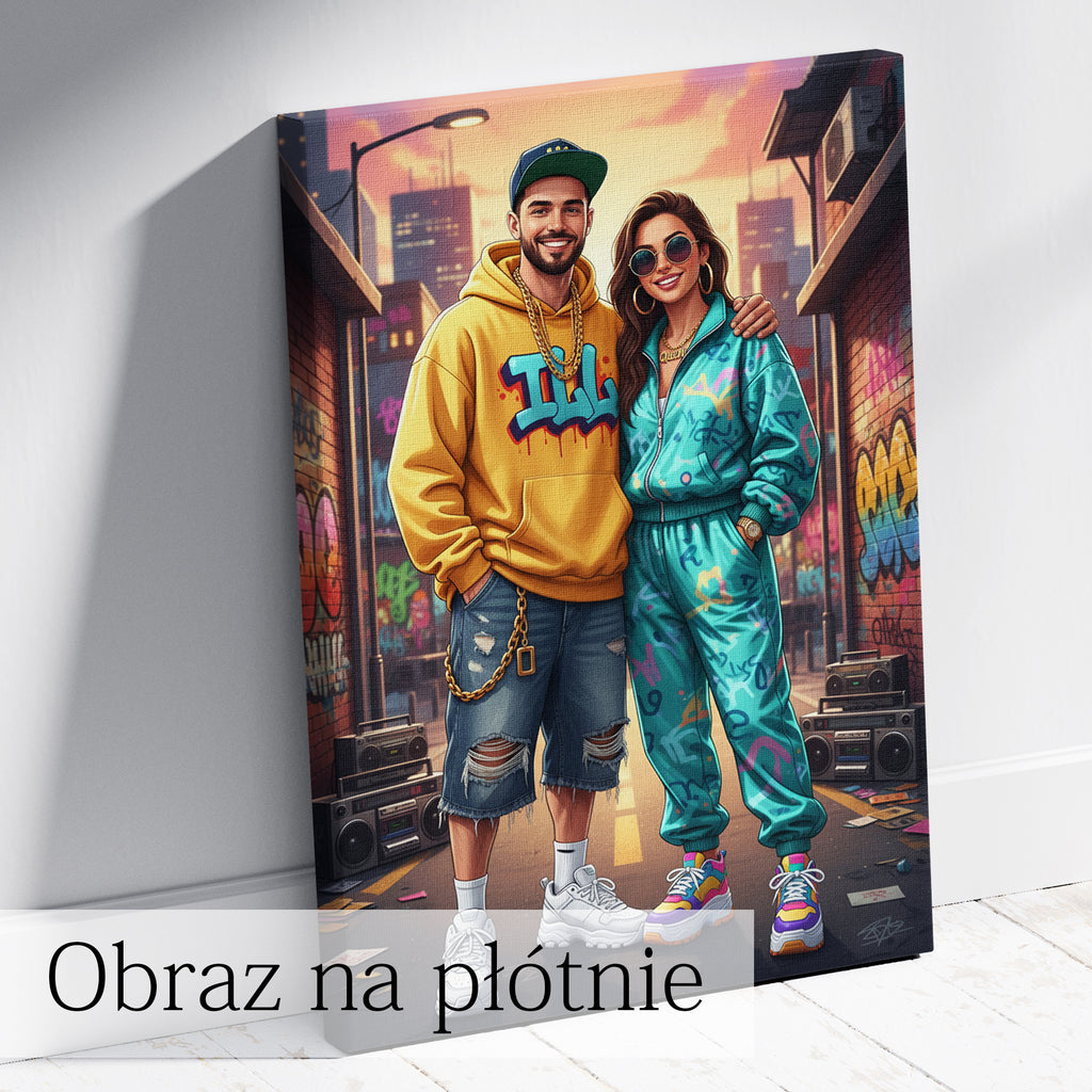 obraz hip hop ze zdjęcia dla męża kreatywny i oryginalny prezent