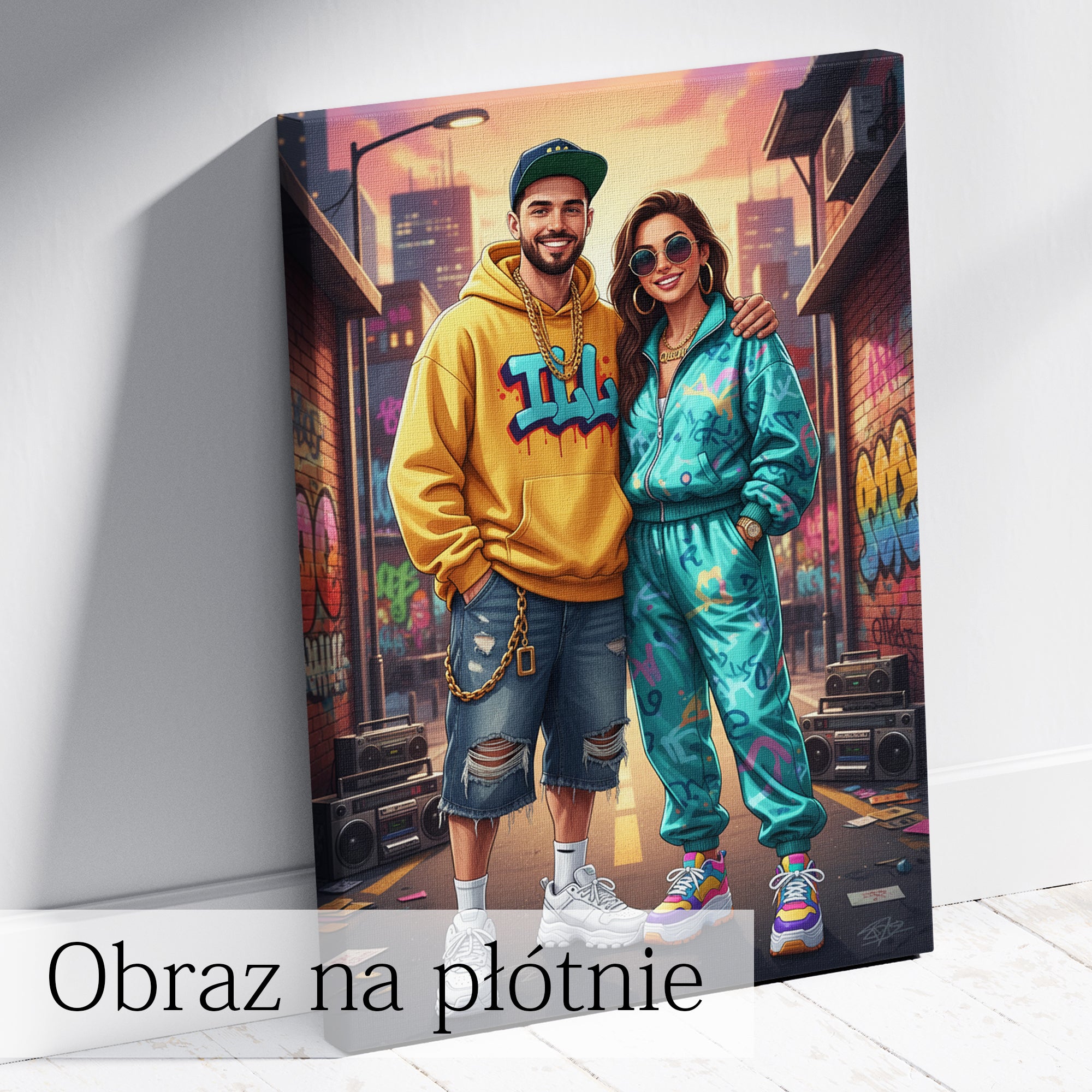obraz hip hop ze zdjęcia dla męża kreatywny i oryginalny prezent