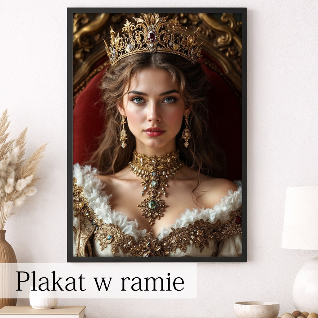 personalizowany obraz królowej dekoracja ścienna premium