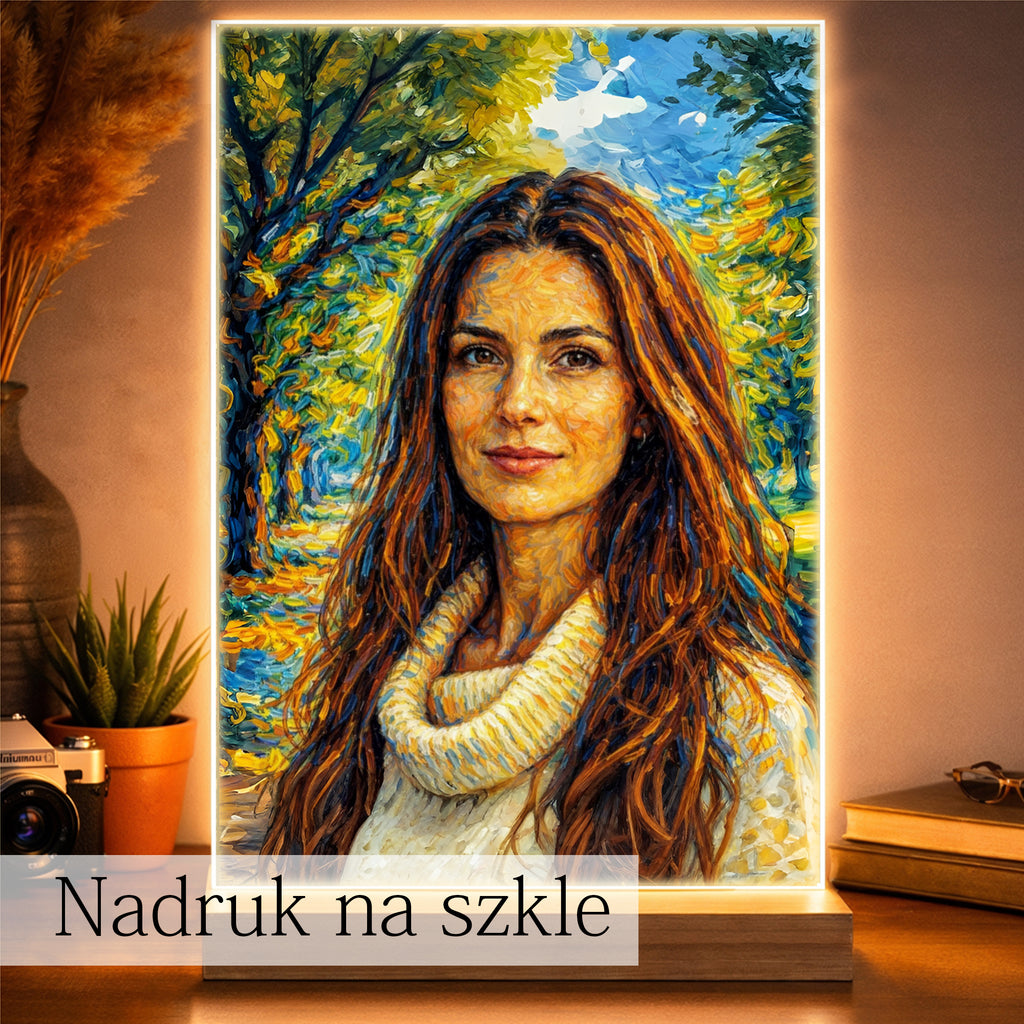 obraz w stylu akwareli ze zdjęcia delikatny i artystyczny prezent