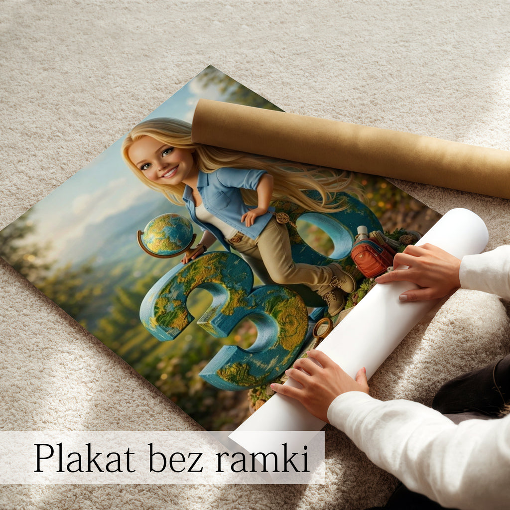 personalizowany obraz dla nauczycielki karykatura ze zdjęcia