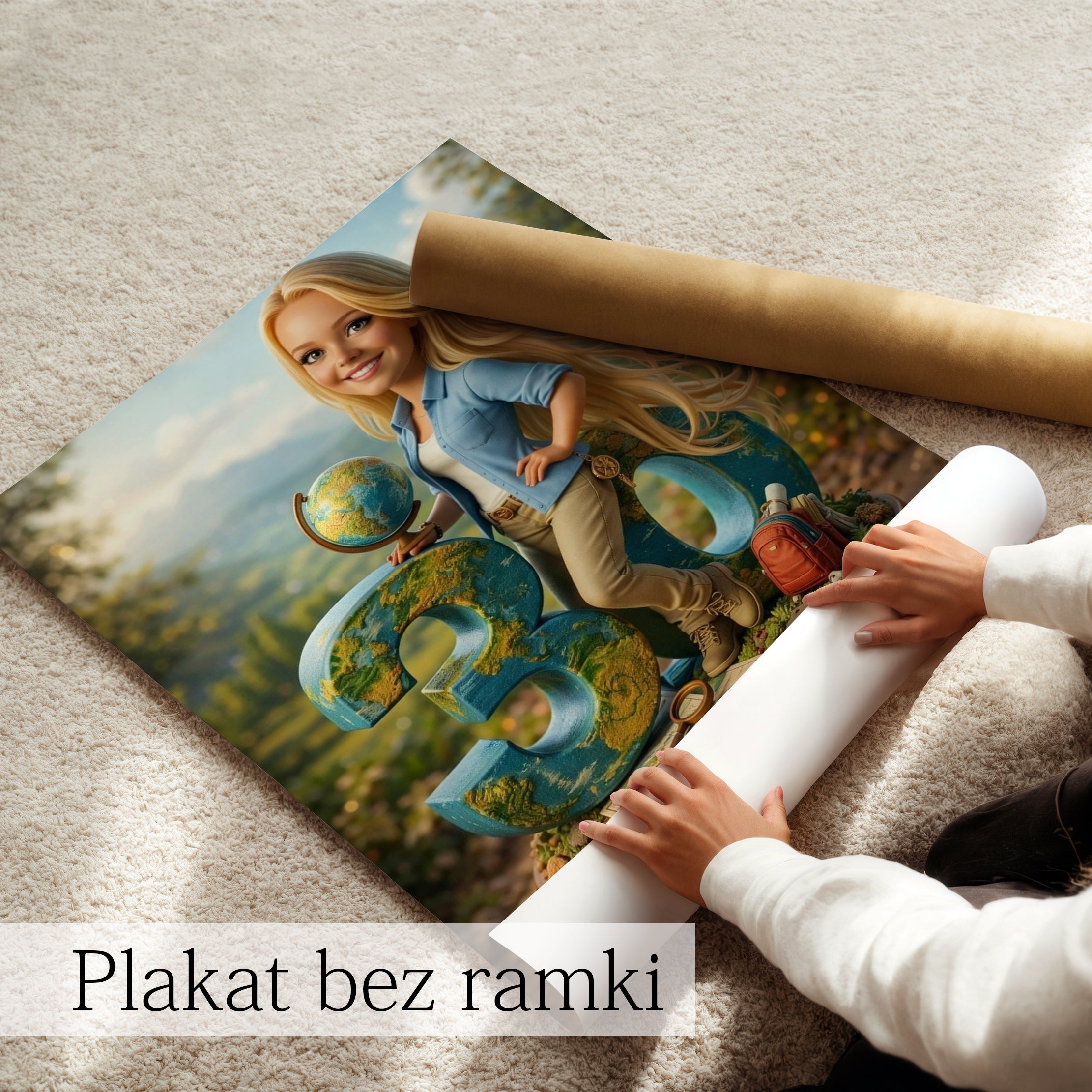 personalizowany obraz dla nauczycielki karykatura ze zdjęcia