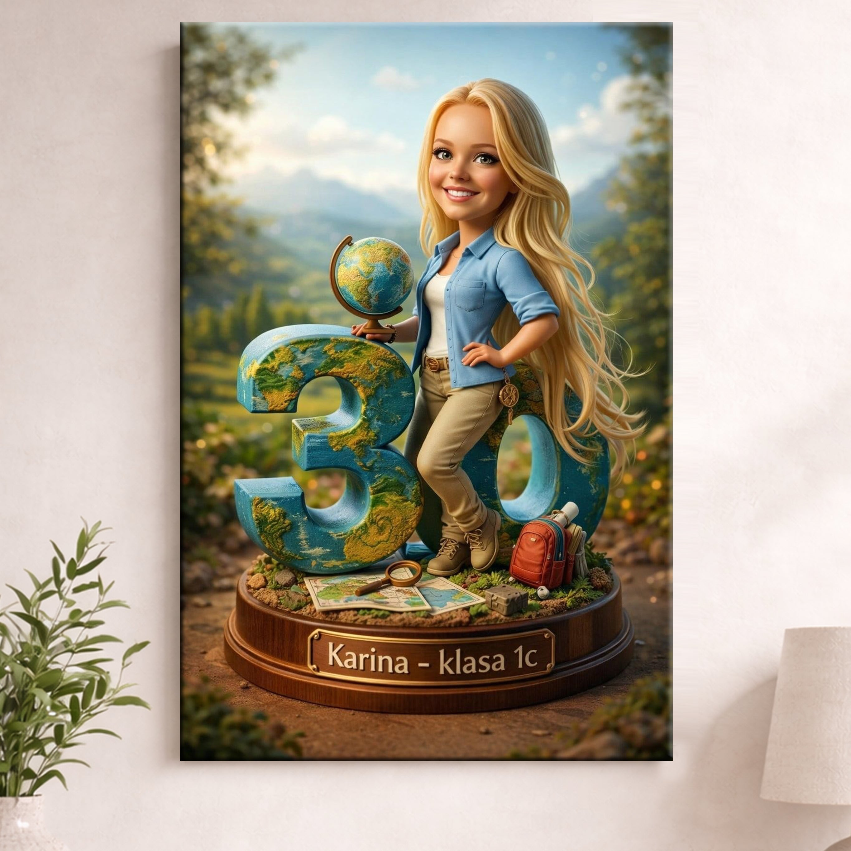 portret ze zdjęcia dla nauczycielki prezent podziękowanie