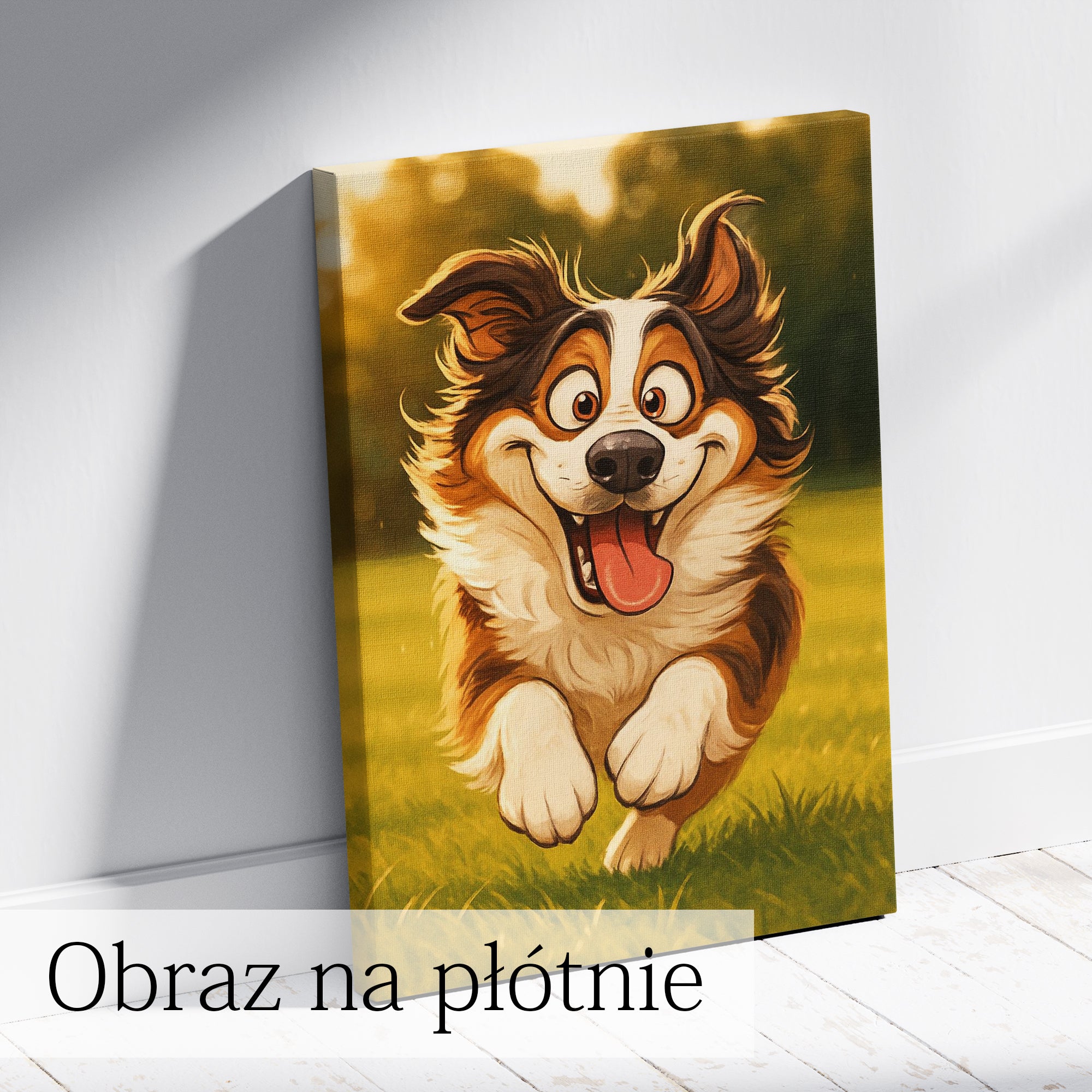 zabawny portret psa na zamówienie ilustracja
