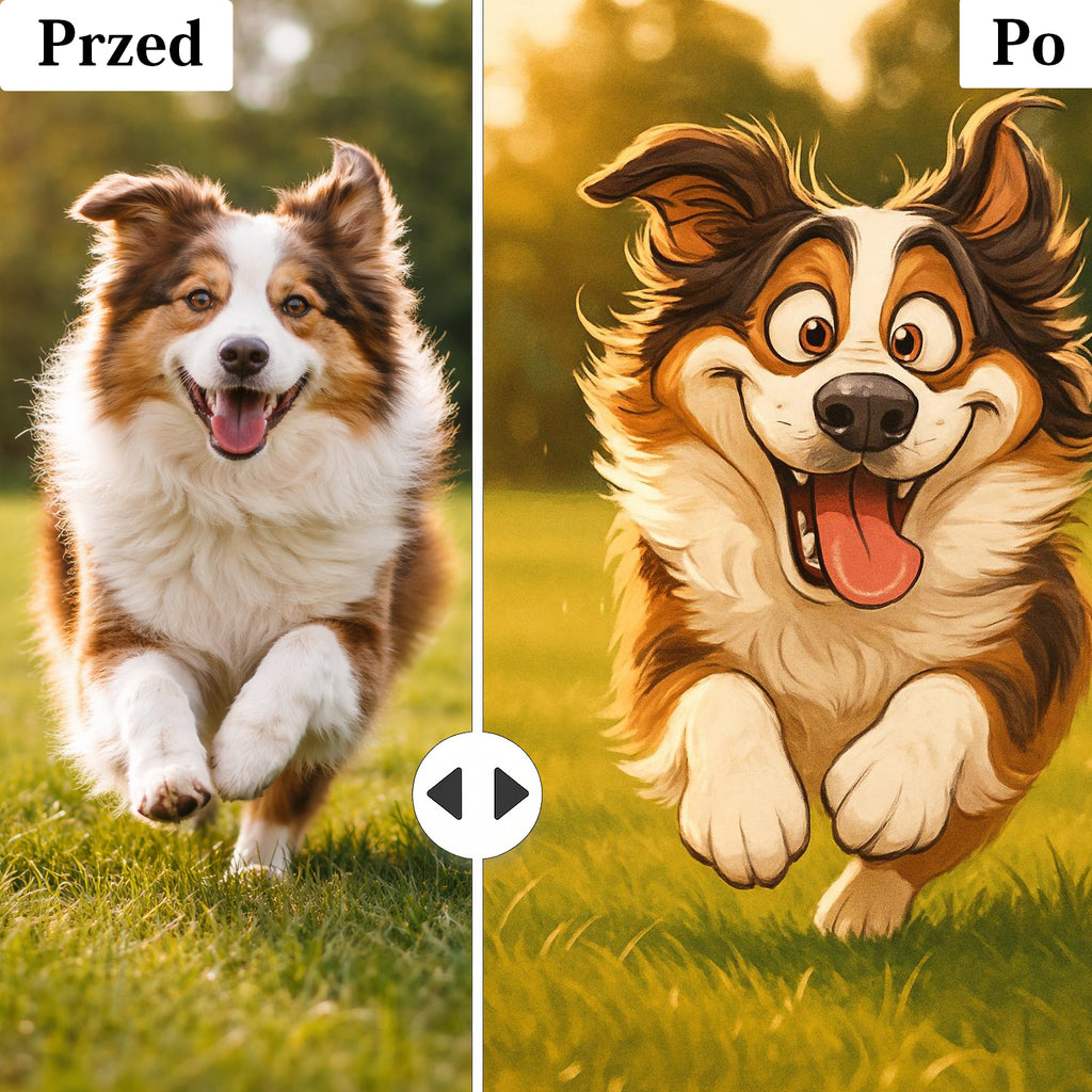 karykatura pupila prezent dla właściciela psa