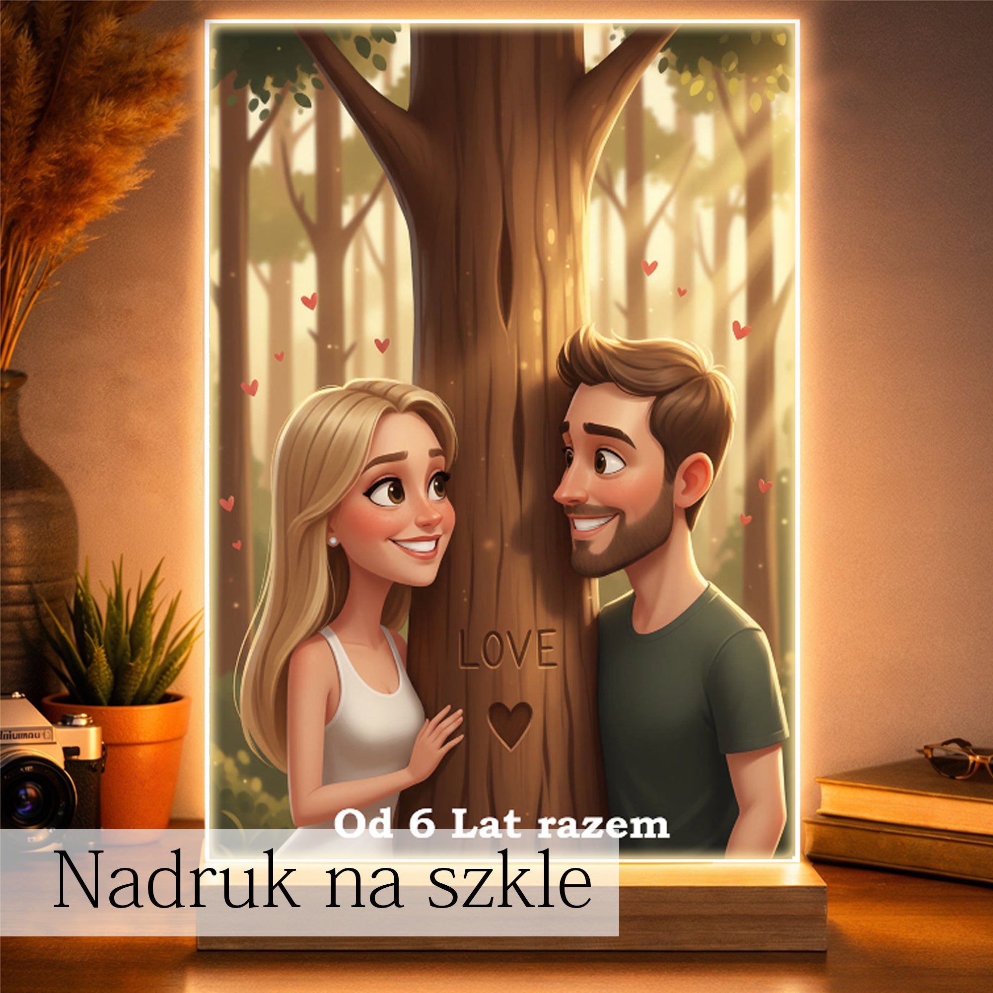 romantyczny obraz ze zdjęcia w stylu bajki prezent który zachwyca