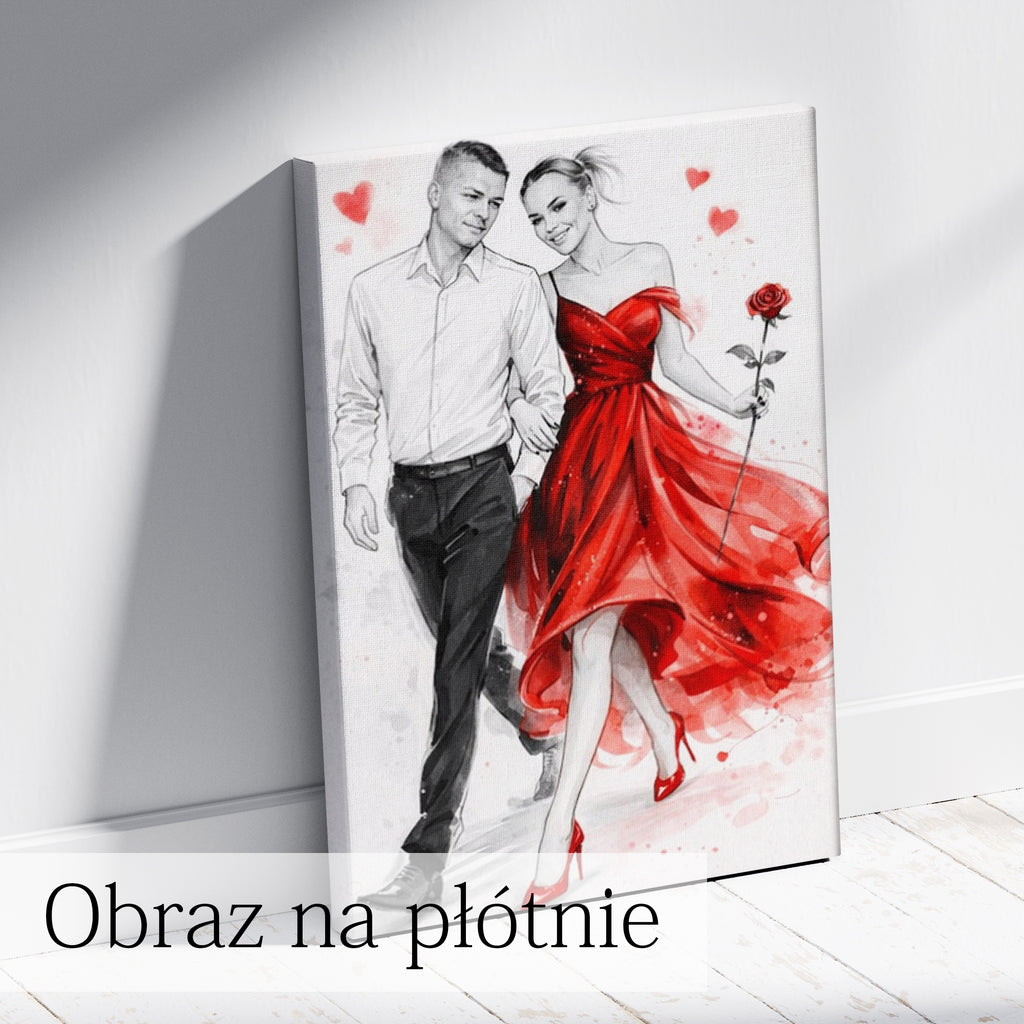 personalizowany szkic ze zdjęcia wyjątkowy prezent pełen emocji