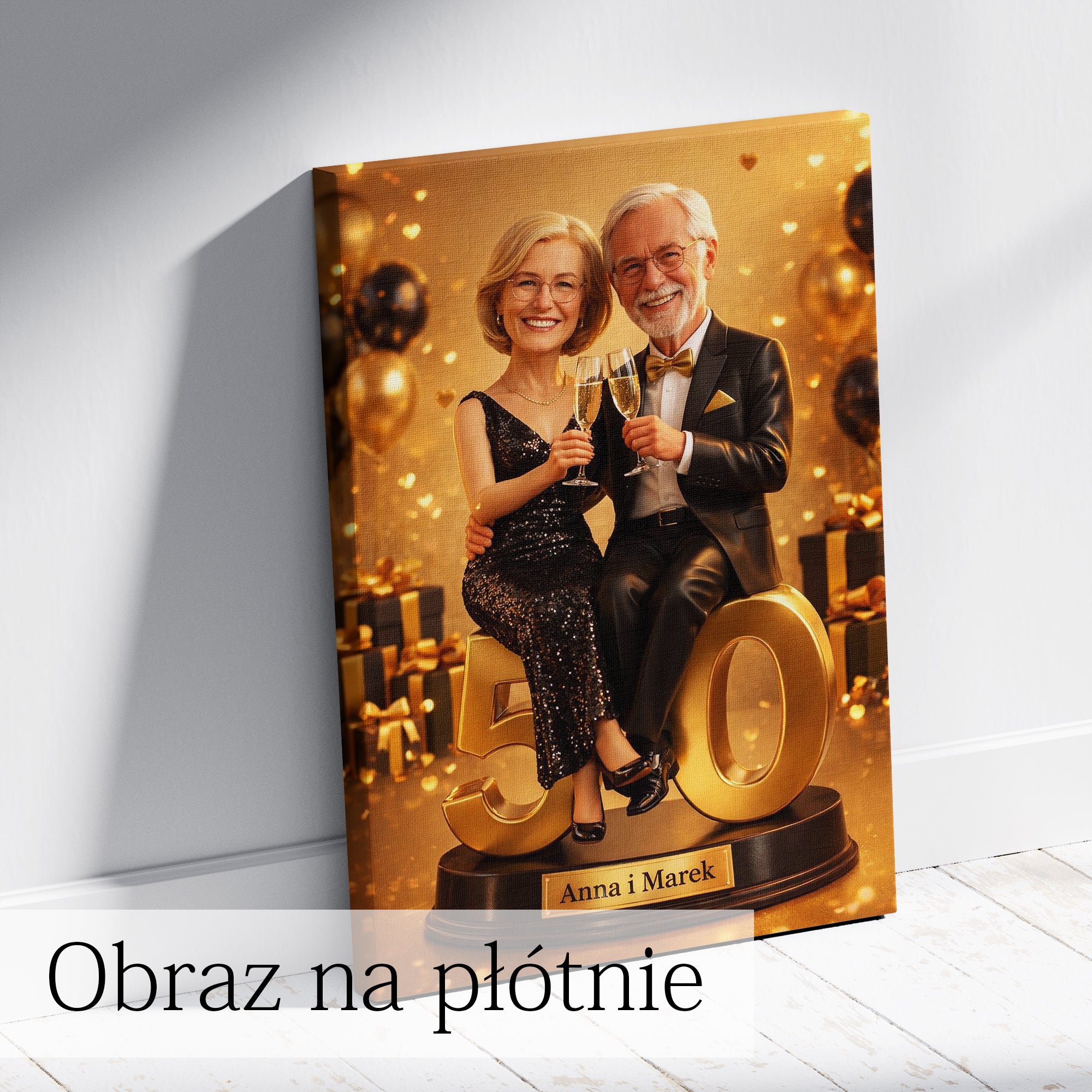 personalizowany portret pary prezent który wywołuje emocje