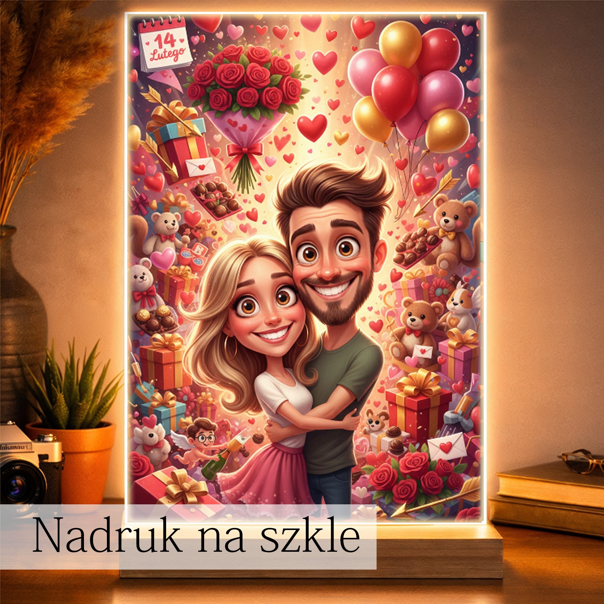 prezent walentynkowy dla niej i dla niego obraz ze zdjęcia
