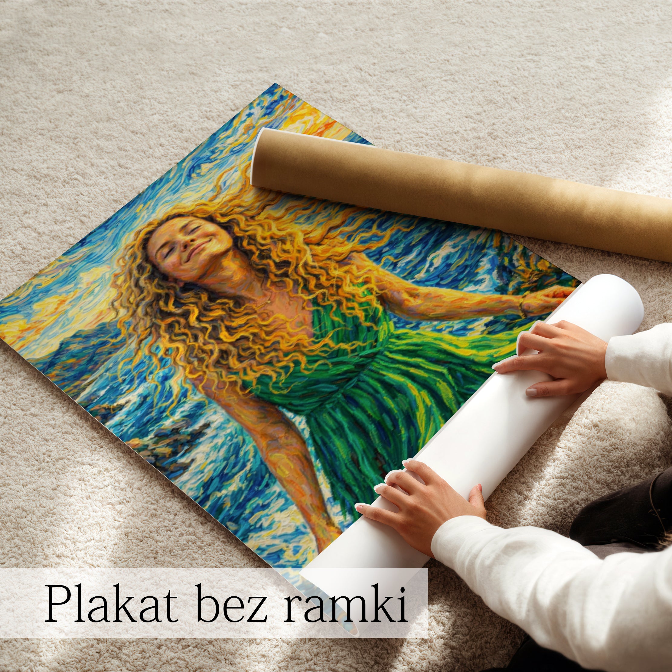 obraz na płótnie ze zdjęcia styl malarski van gogh pełen emocji
