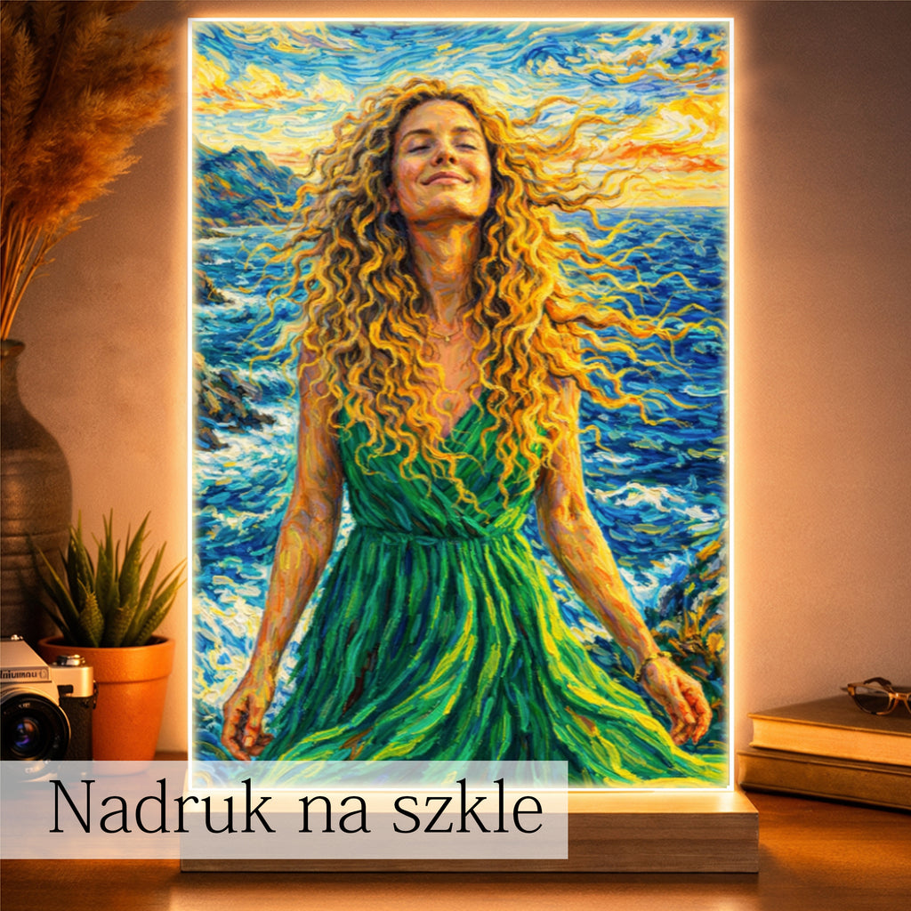 portret ze zdjęcia w stylu van gogh unikalna dekoracja ścienna