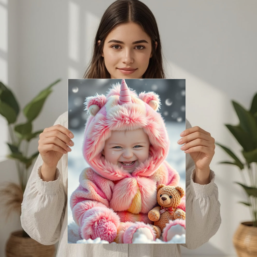 Portret dziecka w stroju jednorożca – obraz ze zdjęcia dla dziewczynki