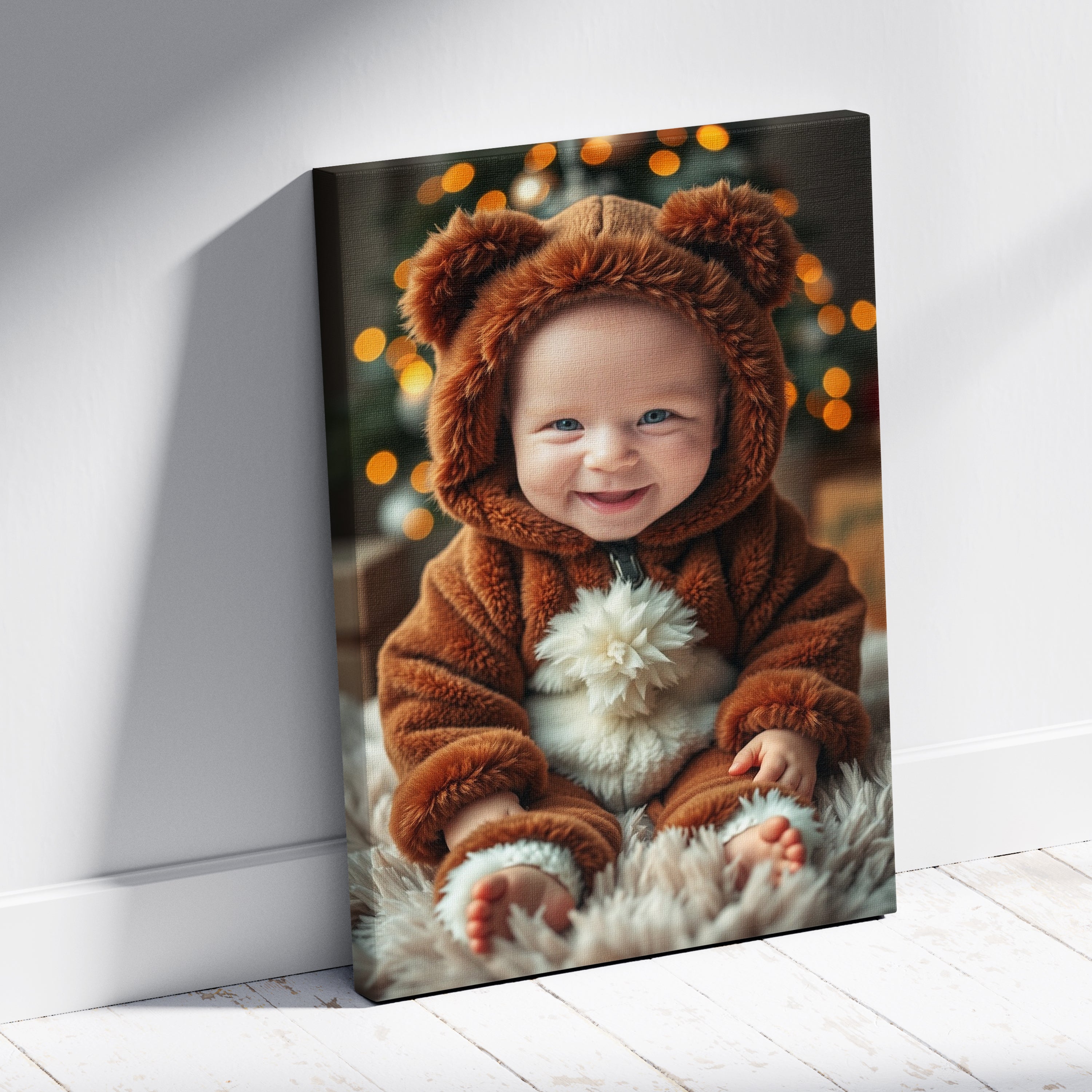 Portret dziecka w stroju misia – uroczy obraz z Twojego zdjęcia