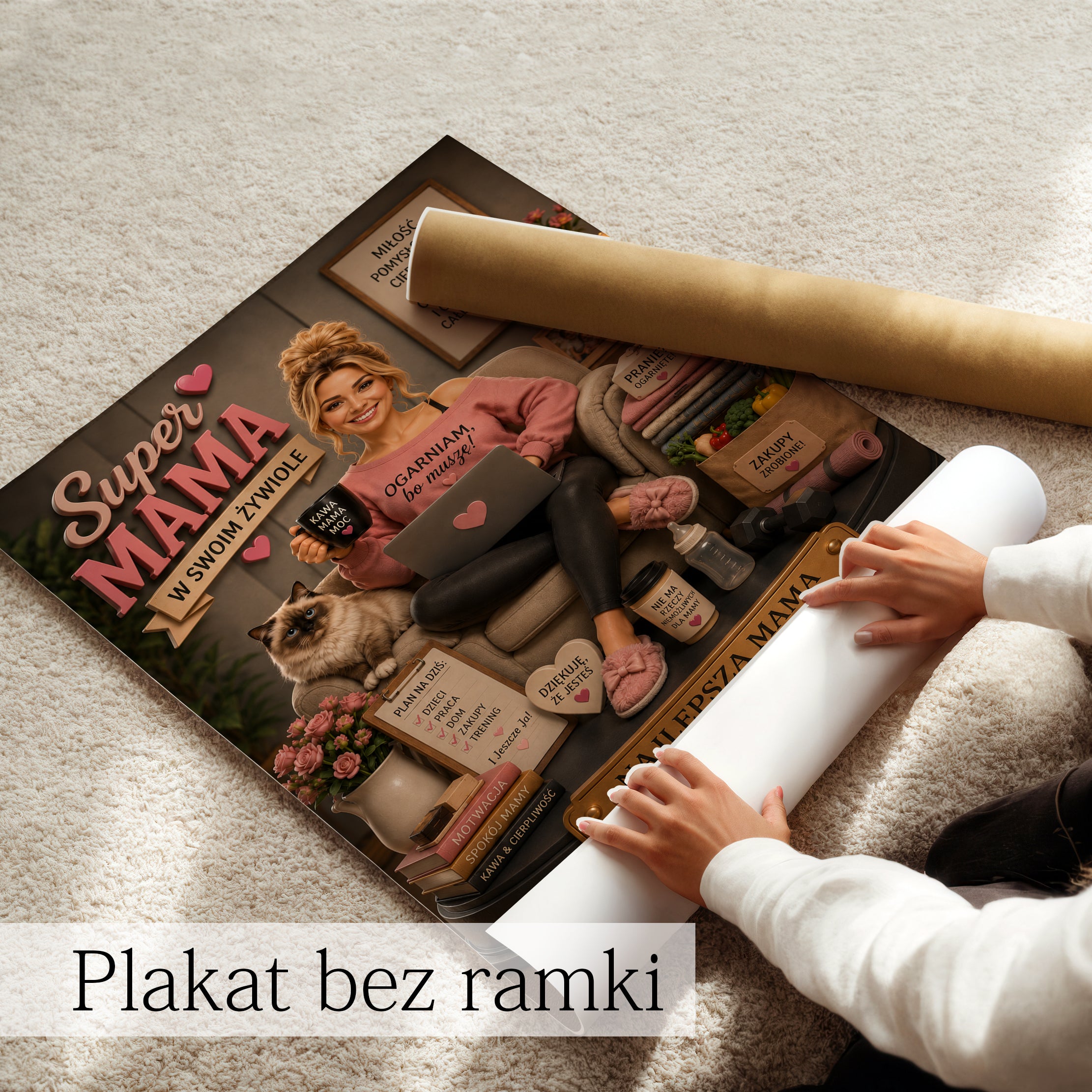 Stylowy obraz dla mamy do salonu