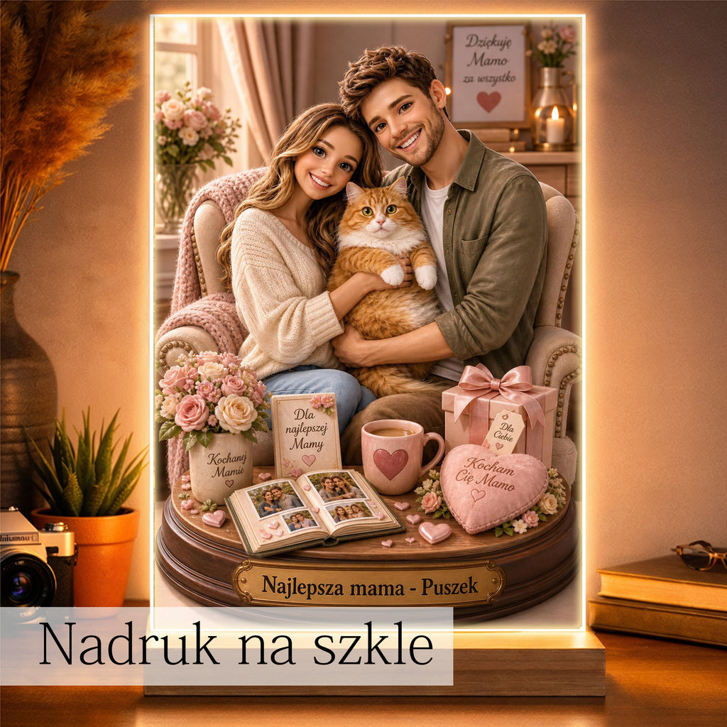 Stylowy fotoobraz z motywem Kociej Mamy
