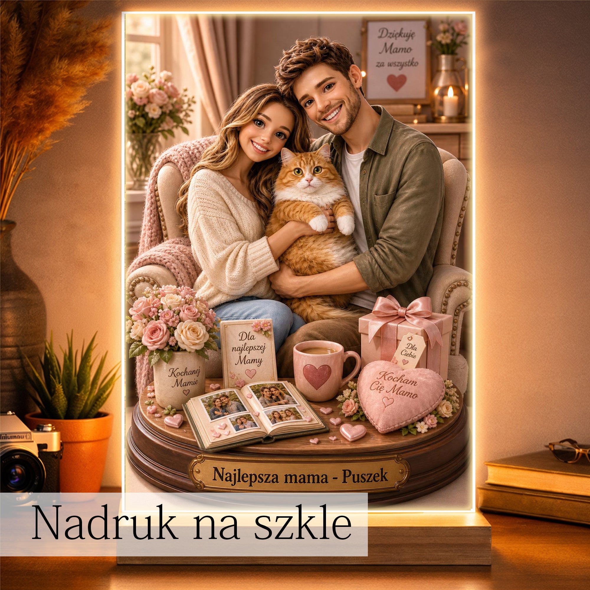 Stylowy fotoobraz z motywem Kociej Mamy