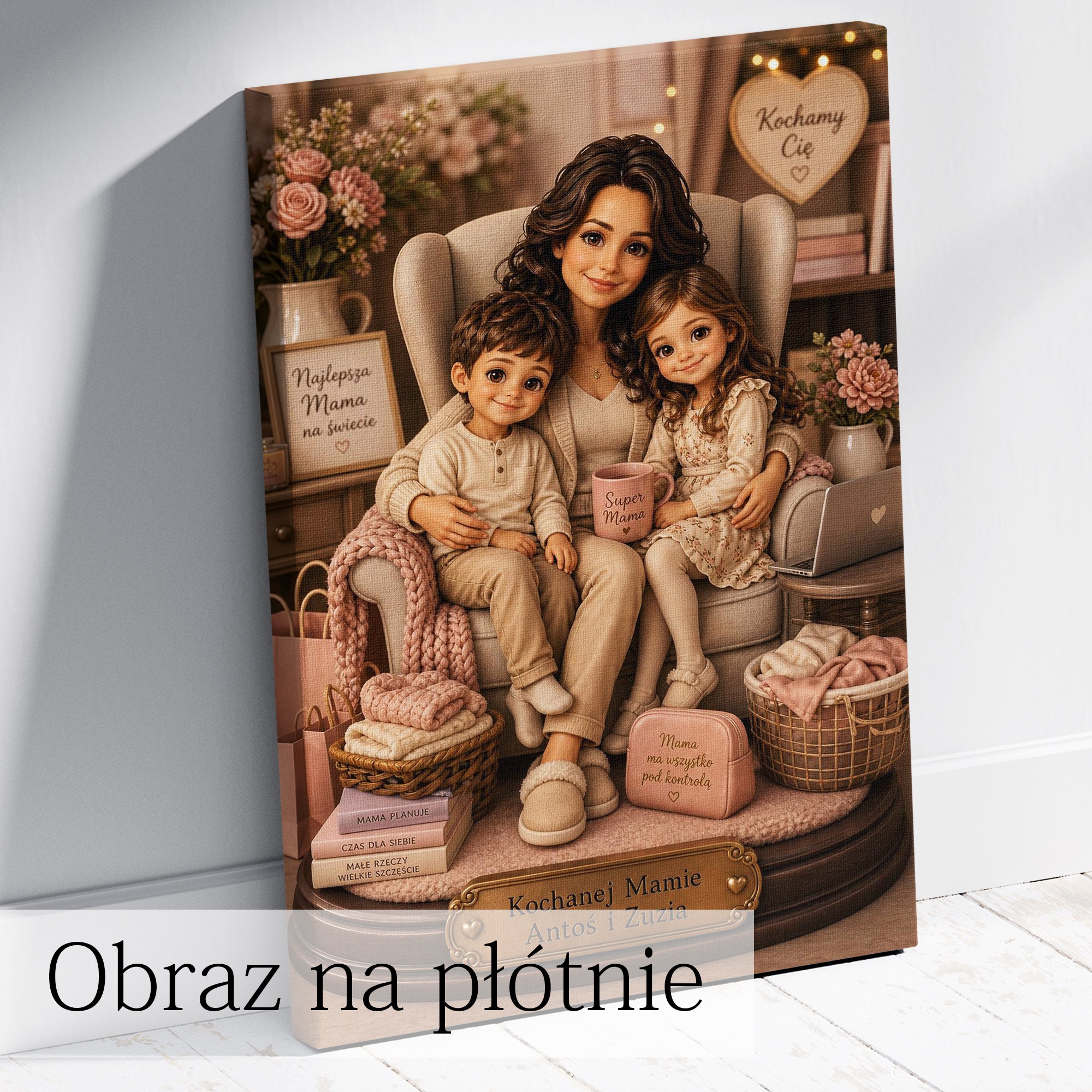 Stylizowany obraz ze zdjęcia dla mamy