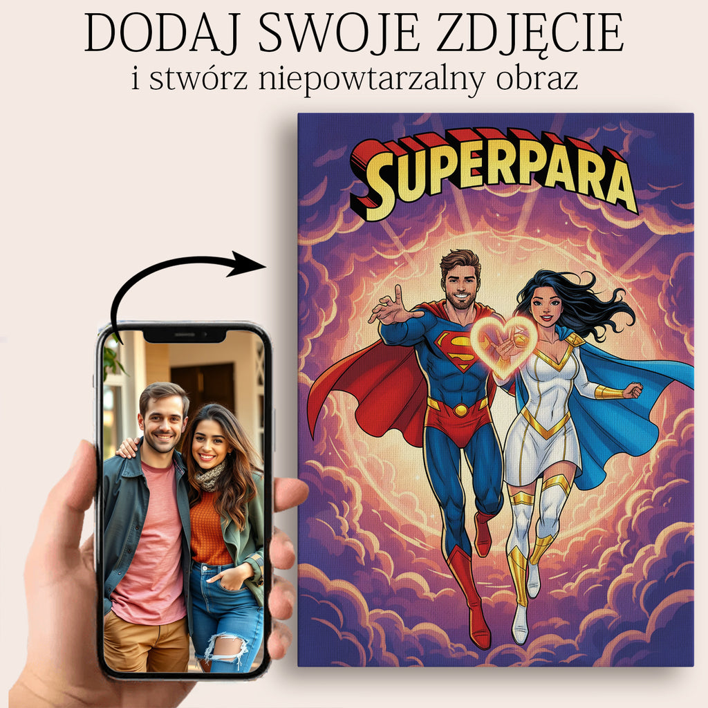 Portret ze zdjęcia - Personalizowany prezent dla pary na rocznicę