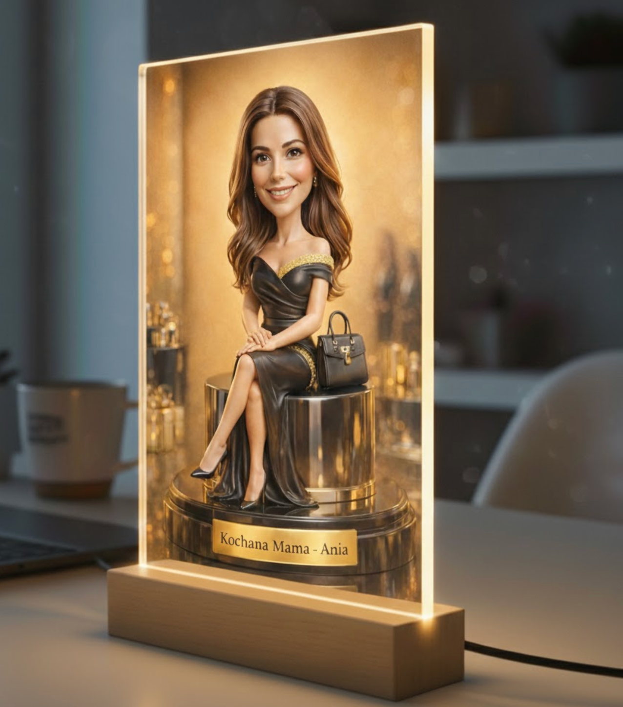 Obraz ze zdjęcia. Prezent na 20, 30, 40 urodziny dla kobiety.  Biznes Woman.