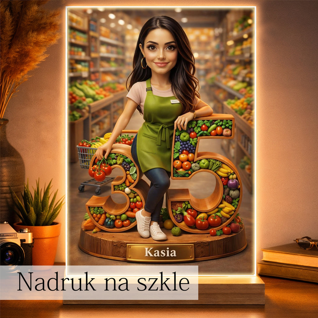 elegancki prezent dla koleżanki z pracy personalizowany obraz